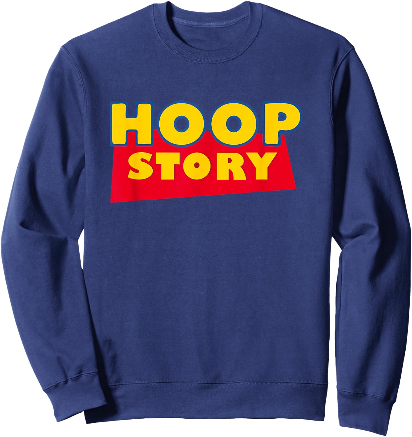 Hoop Story Basketball Fan Street Hoop Shirt Sweatshirt - Sweatshirt | Navy