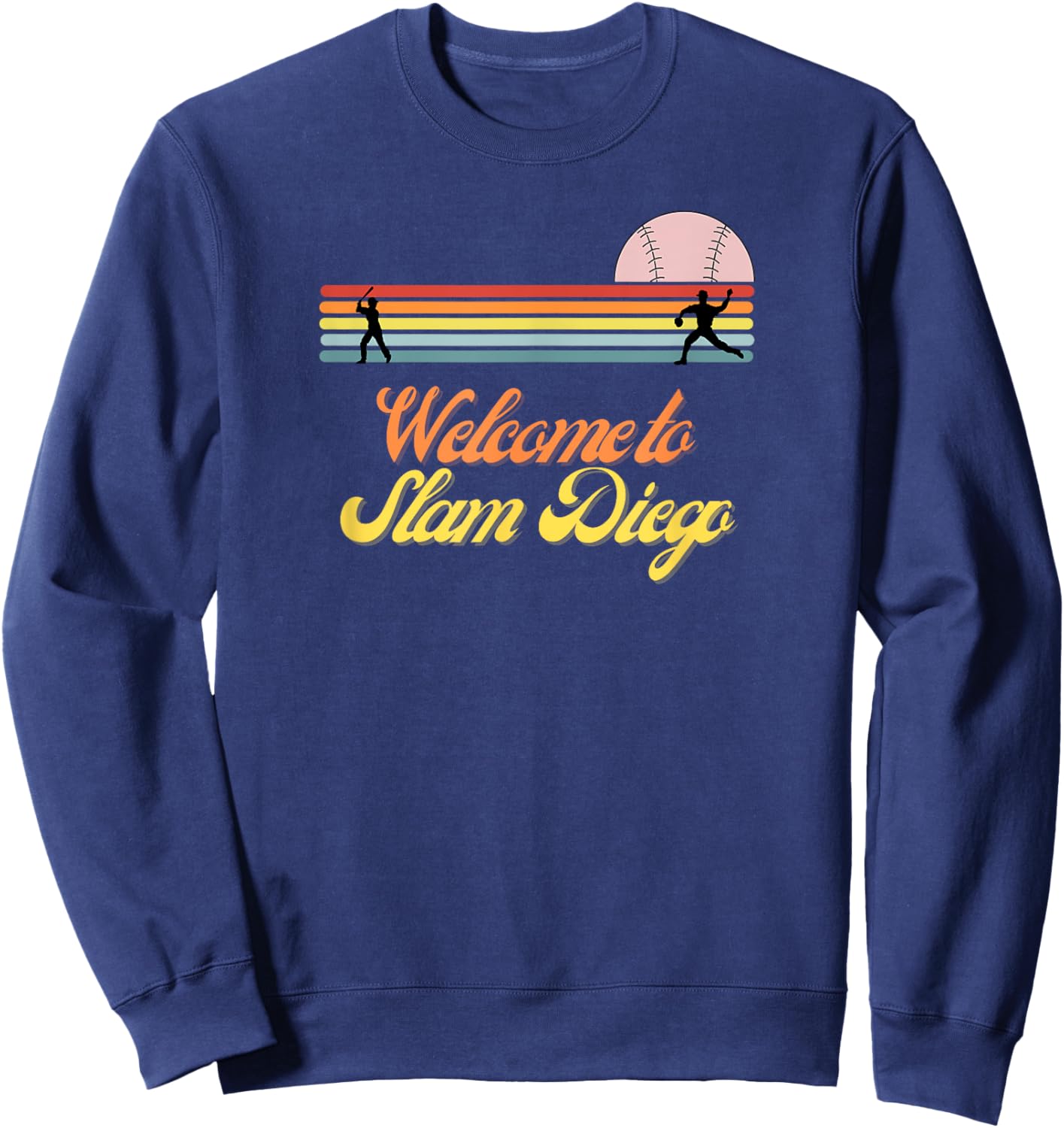 Slam Diego Baseball Fan of Home Runs Sweatshirt - Sweatshirt | Navy