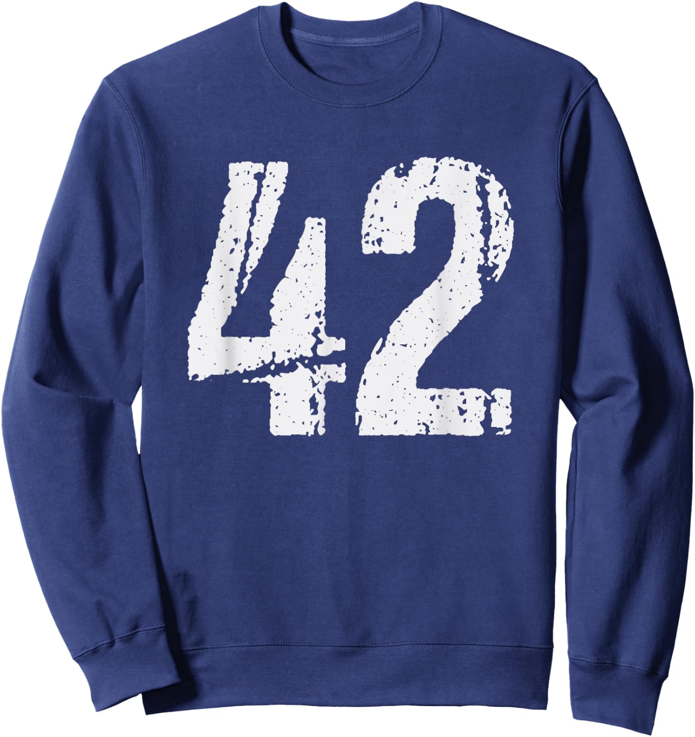 Number #42 Vintage 42nd Birthday Party 42 Years Old Sweatshirt - Sweatshirt | Navy