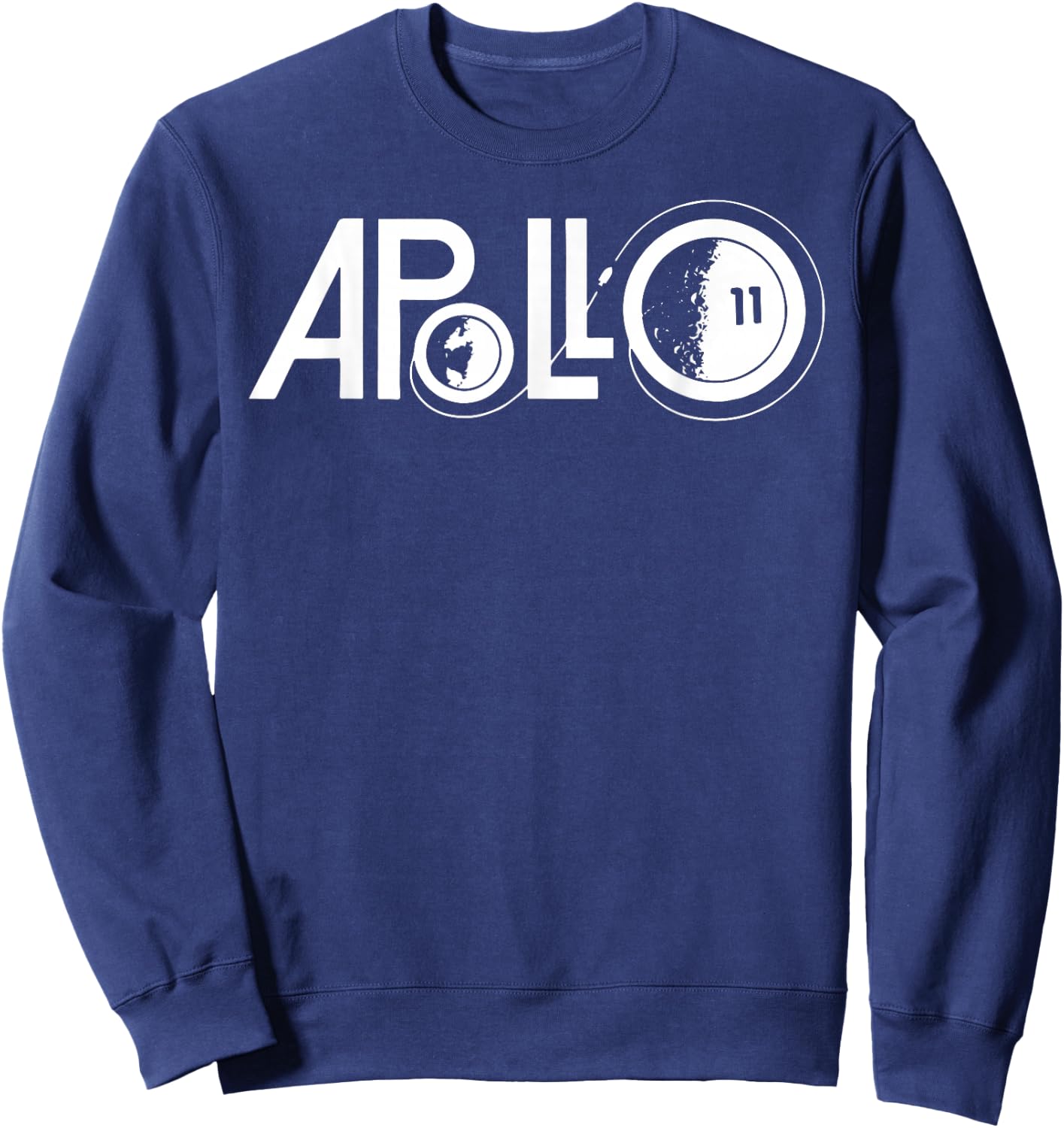 Apollo 11 Shirt Vintage Moon and Space Exploration Sweatshirt - Sweatshirt | Navy