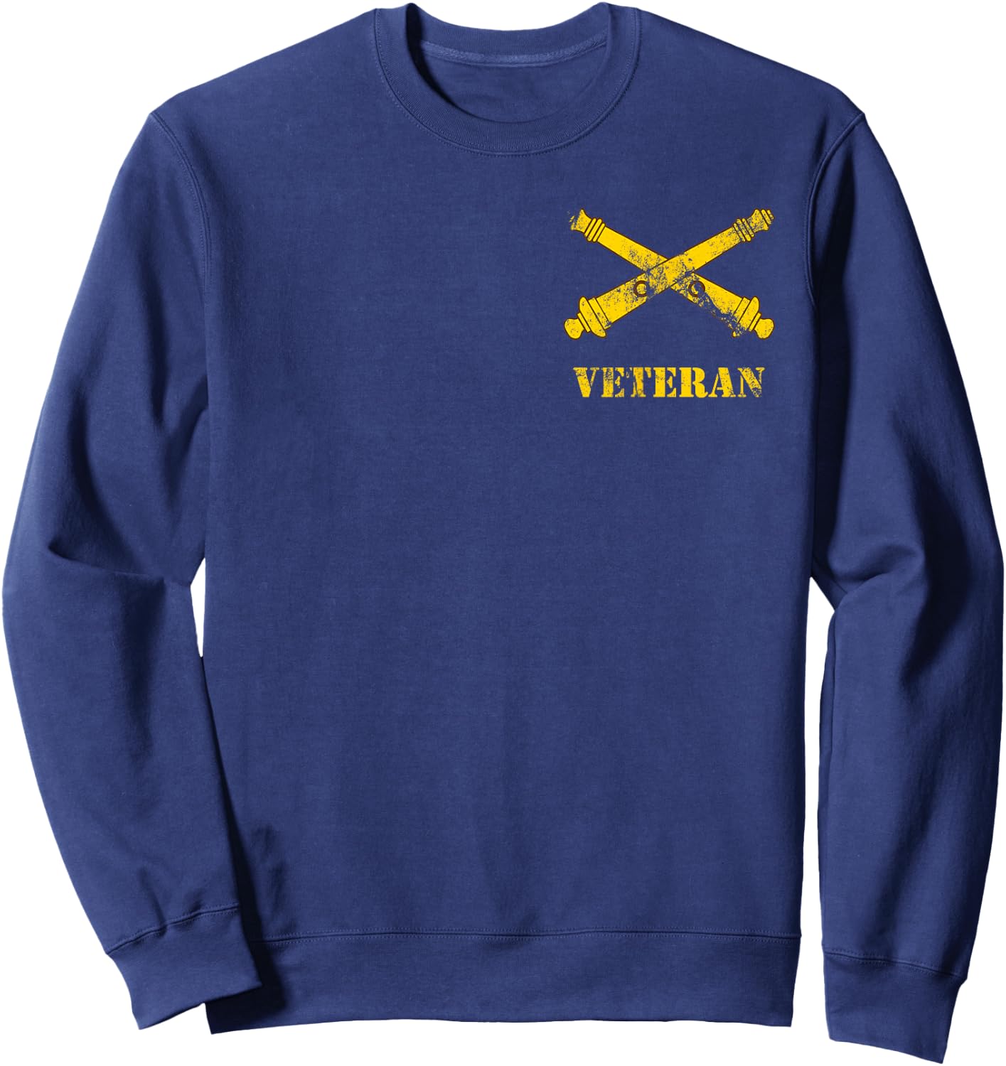 US Army Field Artillery Veteran - FA 13 Bravo (13B) Vintage Sweatshirt - Sweatshirt | Navy