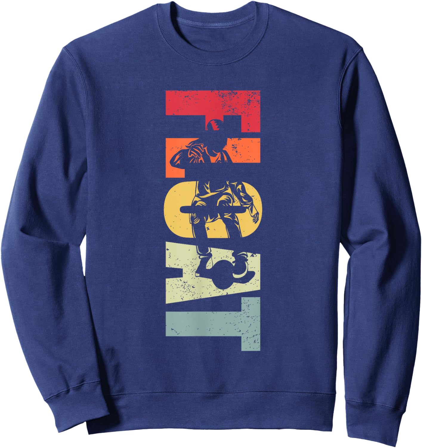 Float One Wheel Electric Skateboard Owner Women Kids Sweatshirt - Sweatshirt | Navy