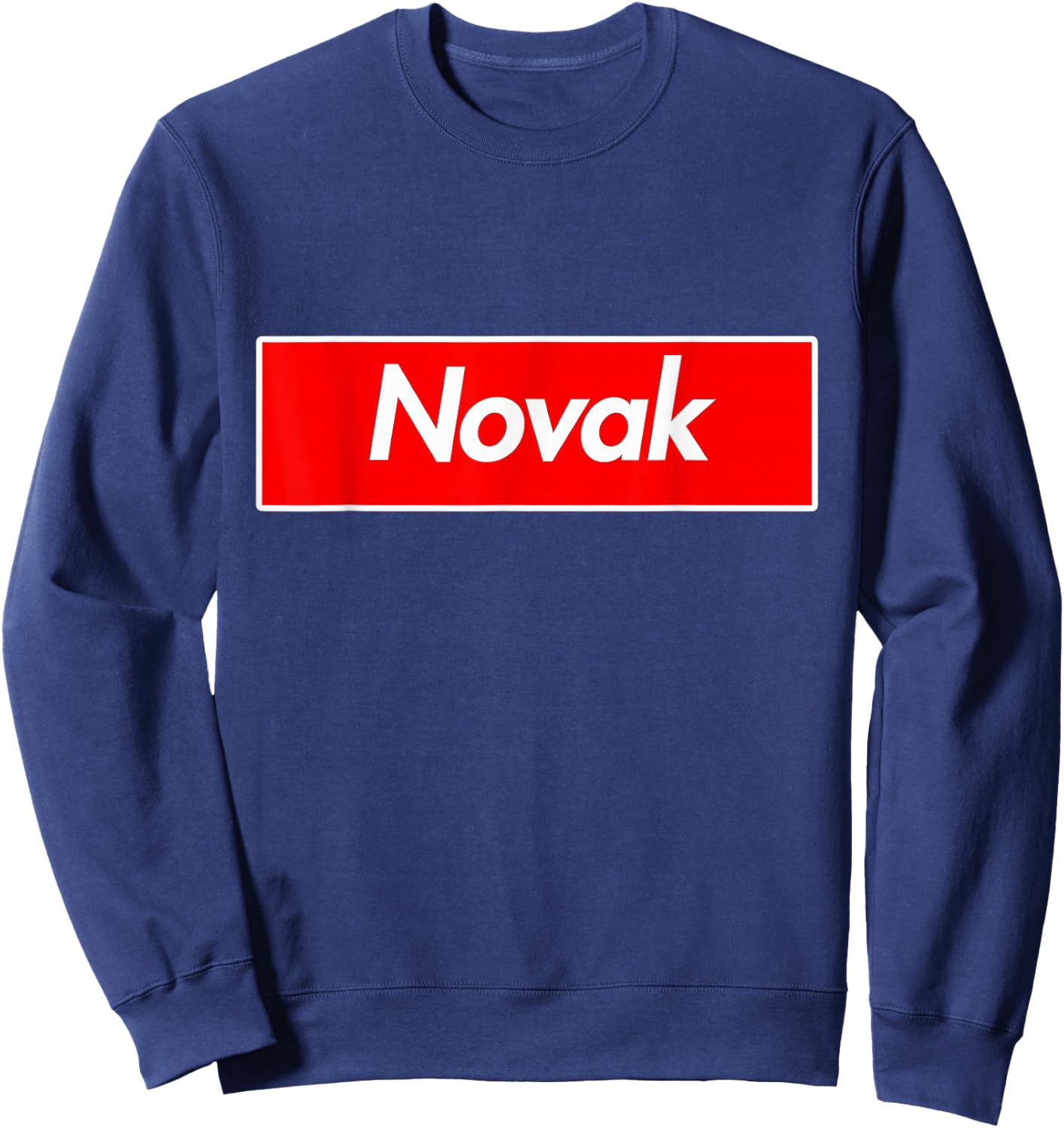 Novak Name Sweatshirt - Sweatshirt | Navy
