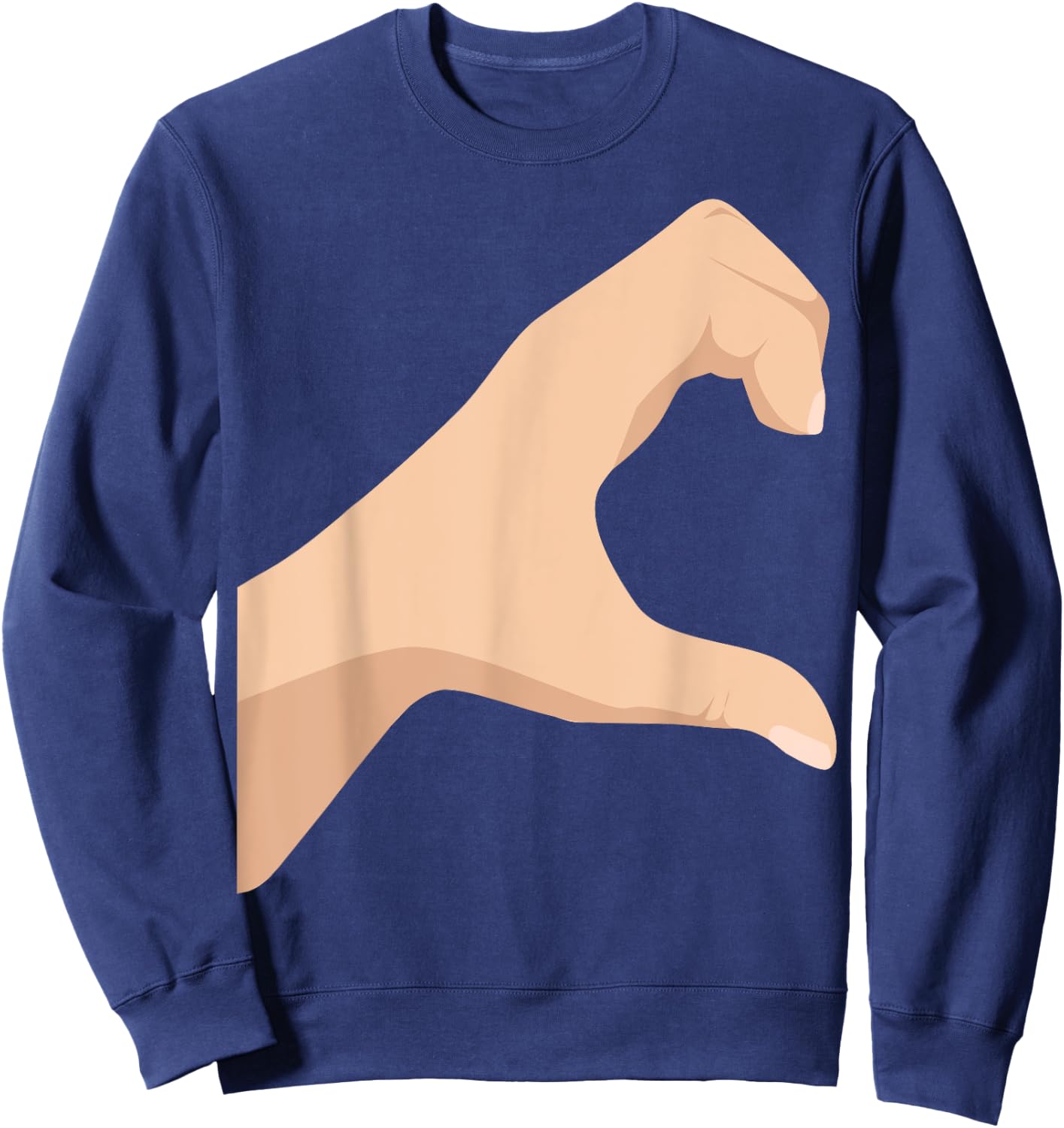 Half Heart Right Hand Side Love Couple Camisa Pareja Ropa Sweatshirt - Sweatshirt | Navy