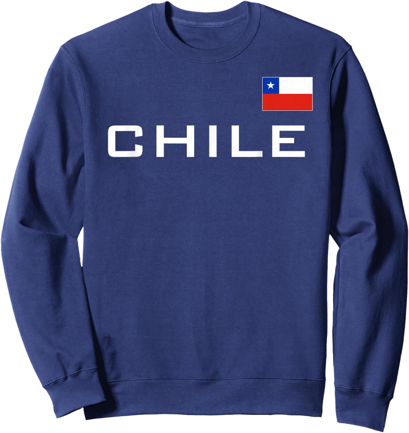 Chile Flag Sports Soccer Football Athletic Jersey Santiago Sweatshirt - Sweatshirt | Navy