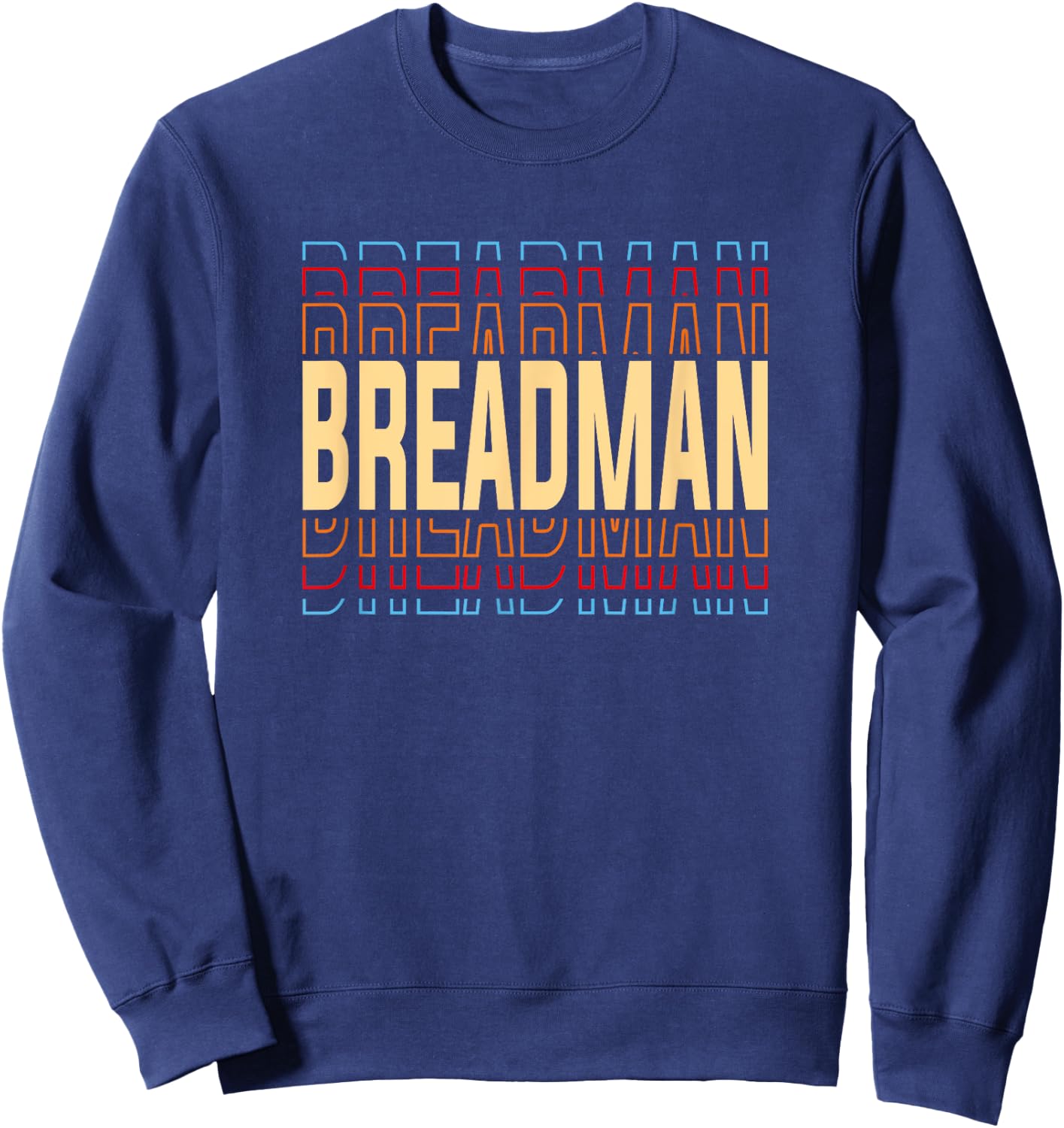 Breadman Job Title Vintage Sweatshirt - Sweatshirt | Navy