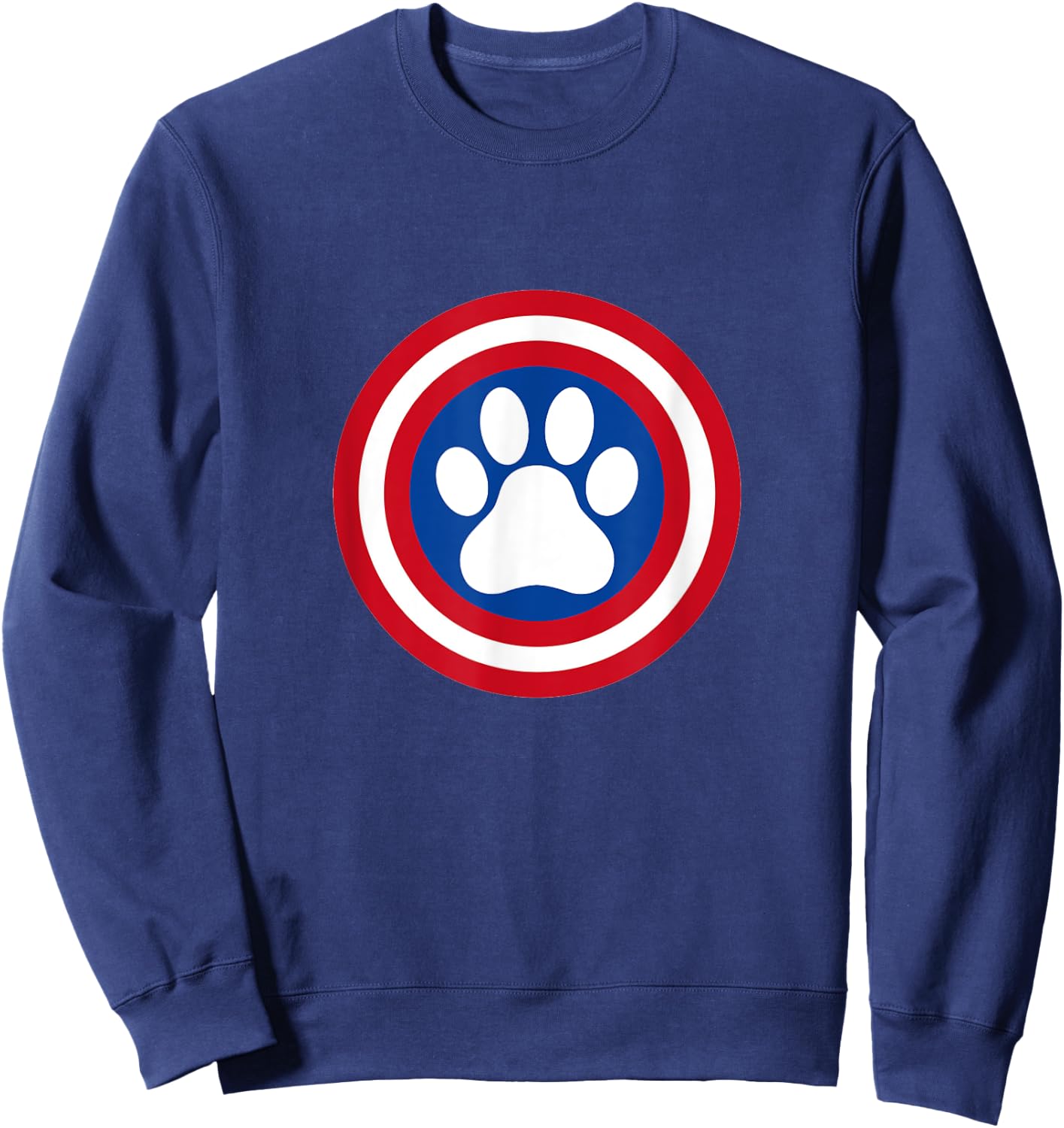Captain Dog Super Hero Funny Pet Lover Sweatshirt - Sweatshirt | Navy