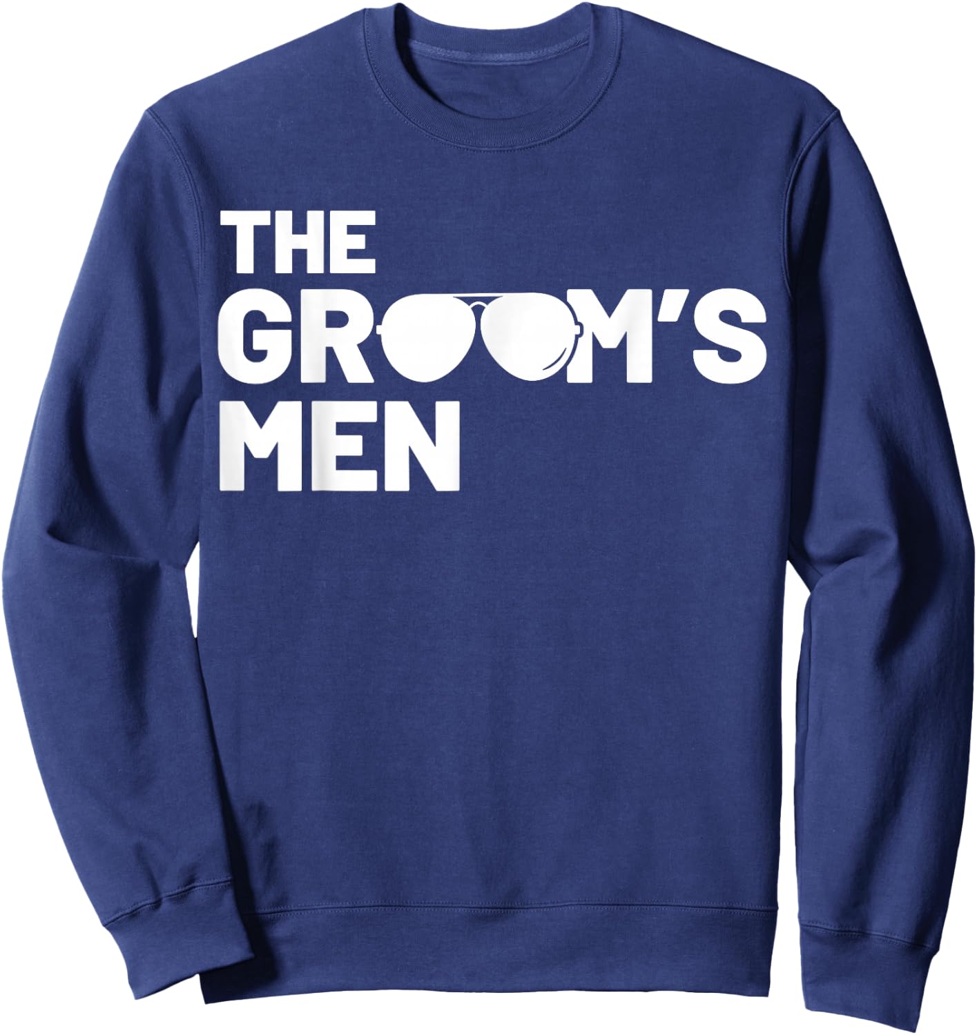 Groomsmen Groom Squat Men Bachelor Supplies Party Wedding Sweatshirt - Sweatshirt | Navy