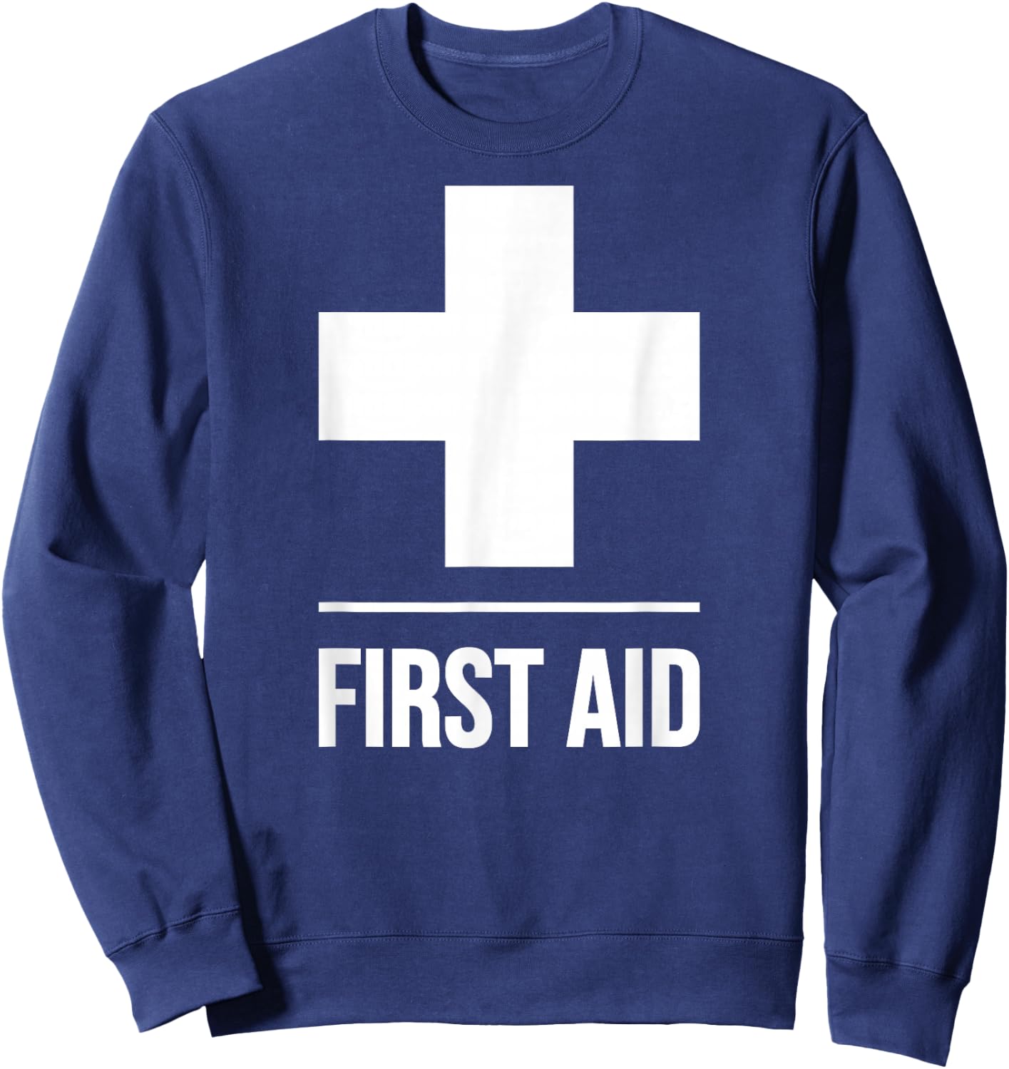 First Aid Cross Medic Event Staff Uniform Emergency Sweatshirt - Sweatshirt | Navy