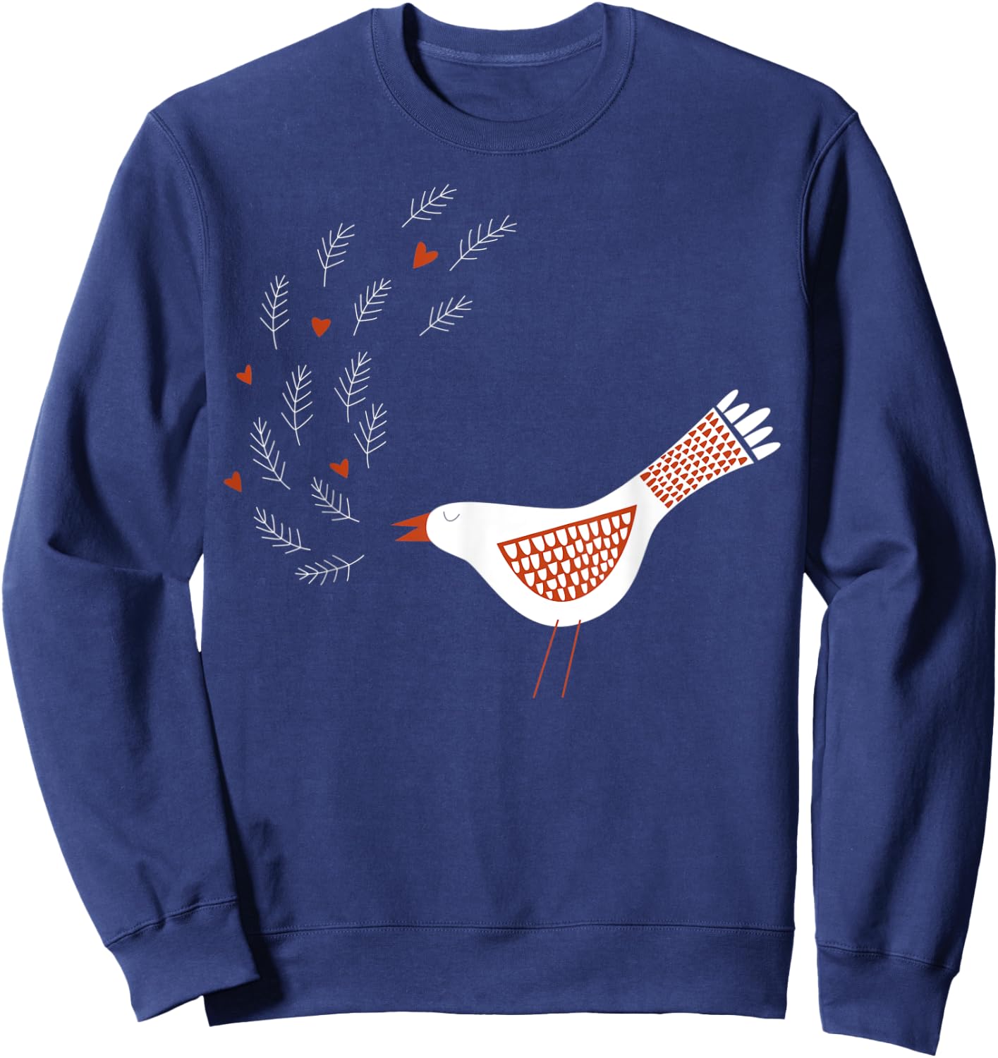 Scandinavian Birds Sweatshirt - Sweatshirt | Navy