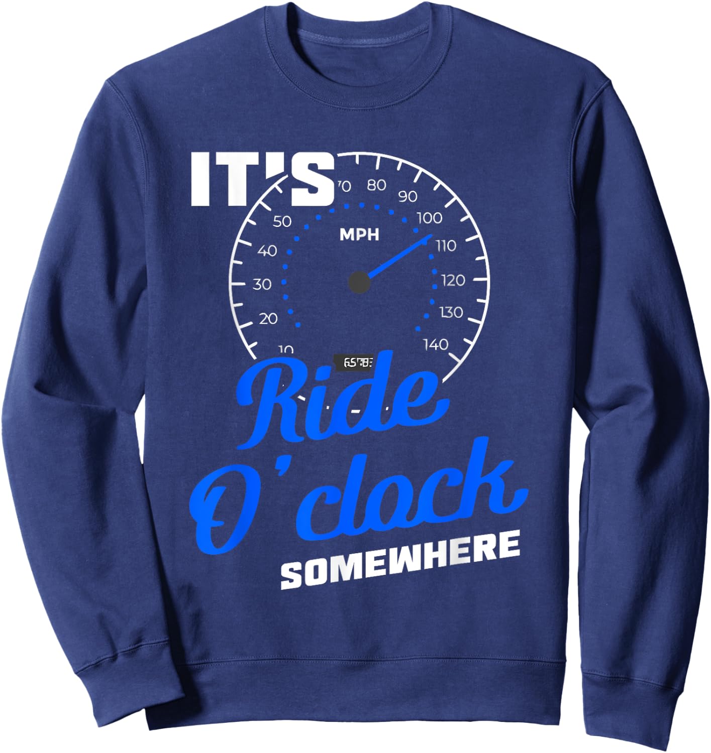 It'S Ride O'Clock Somewhere Motorcyclist Sweatshirt - Sweatshirt | Navy