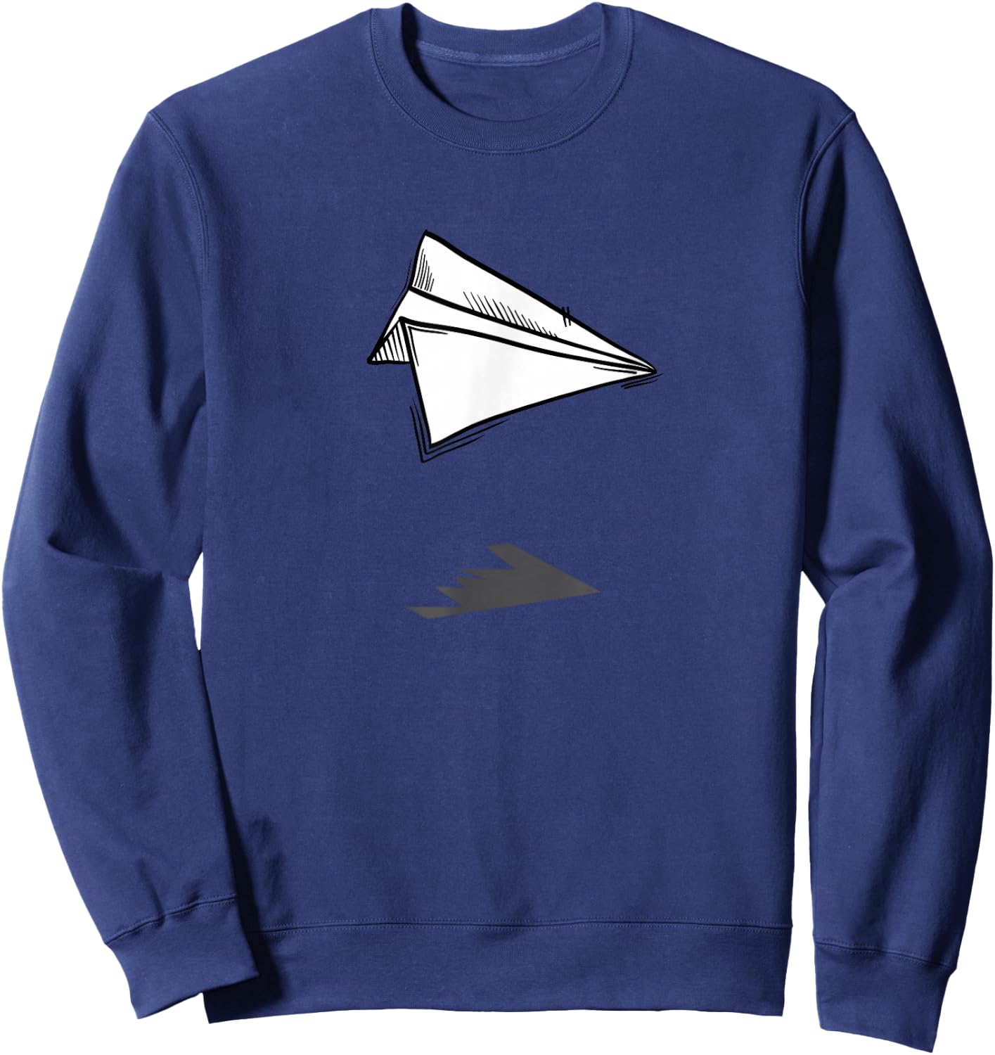Paper Plane Shirt Aviation for Aeroplane Fans Sweatshirt - Sweatshirt | Navy