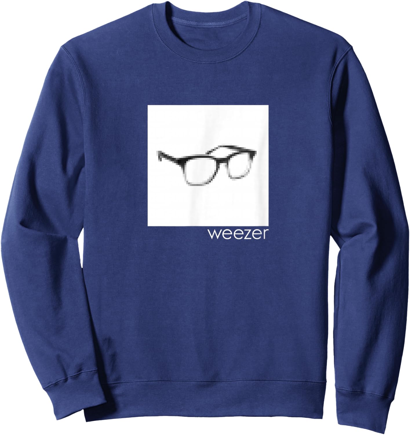 Weezer - Pixel Glasses Sweatshirt - Sweatshirt | Navy