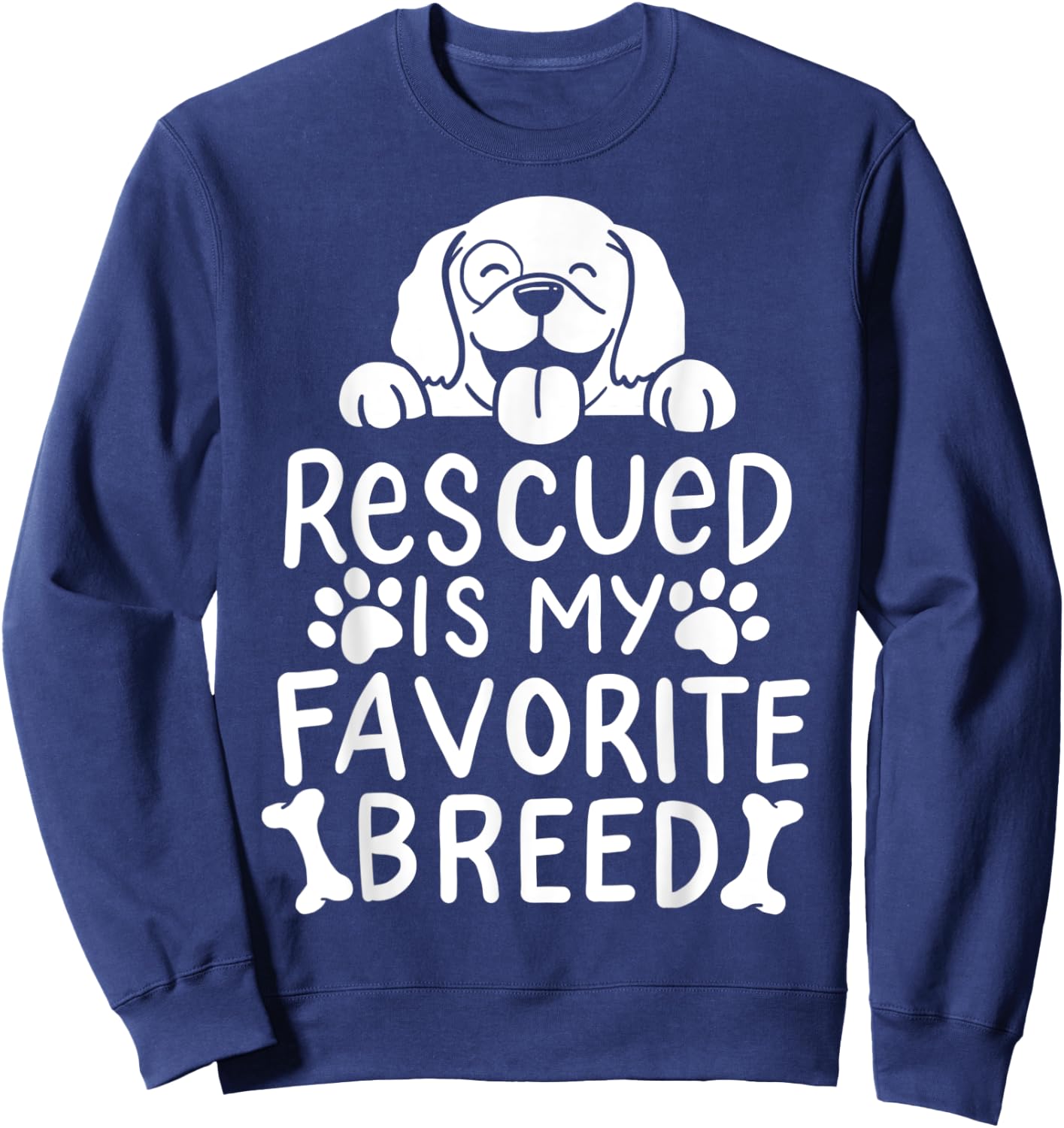Dog Pet Adoption Sweatshirt - Sweatshirt | Navy