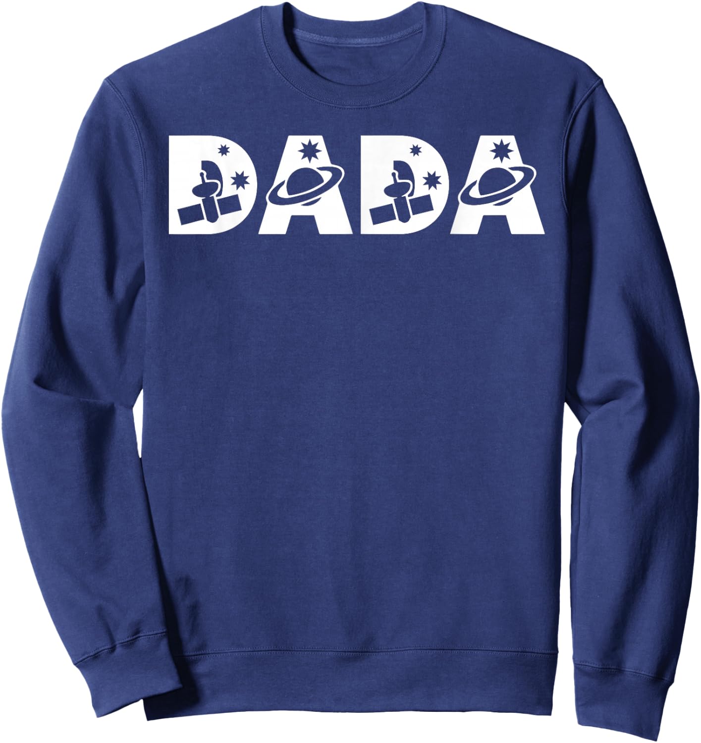 Funny Dada Space Astronaut Birthday Party Sweatshirt - Sweatshirt | Navy