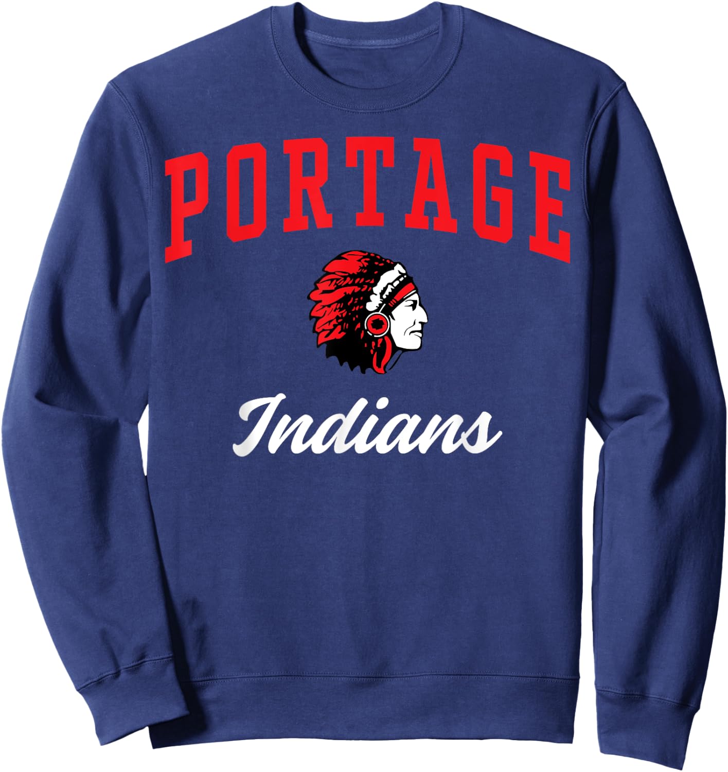 Portage High School Indians C3 Sweatshirt - Sweatshirt | Navy