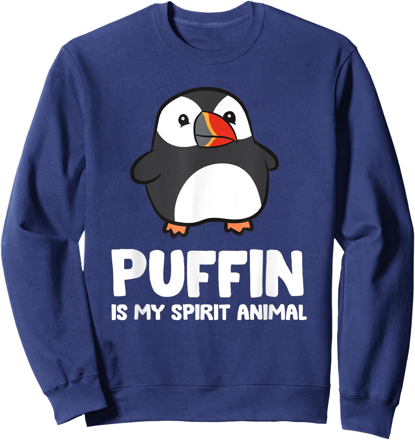 Puffin Is My Spirit Animal Sea Bird Puffins Sweatshirt - Sweatshirt | Navy