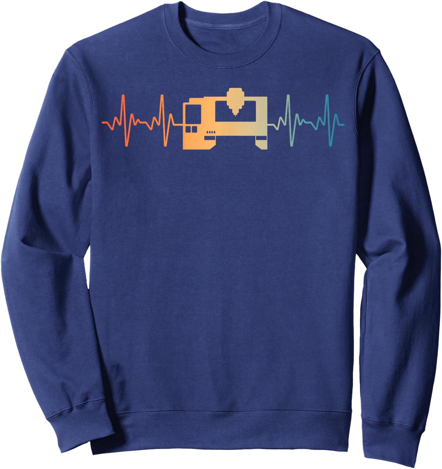 Cool CNC Machine Art Women CNC Machining Programmer Sweatshirt - Sweatshirt | Navy