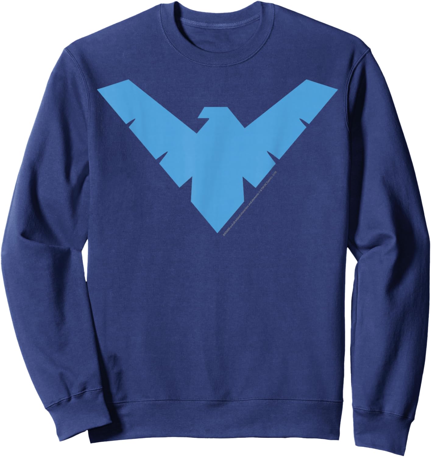 DC Comics Nightwing Classic Superhero Blue Logo Sweatshirt - Sweatshirt | Navy