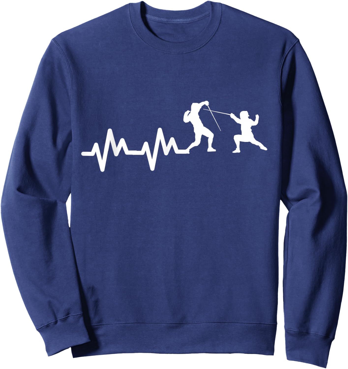 Fencing Heart Palpitations Sweatshirt - Sweatshirt | Navy