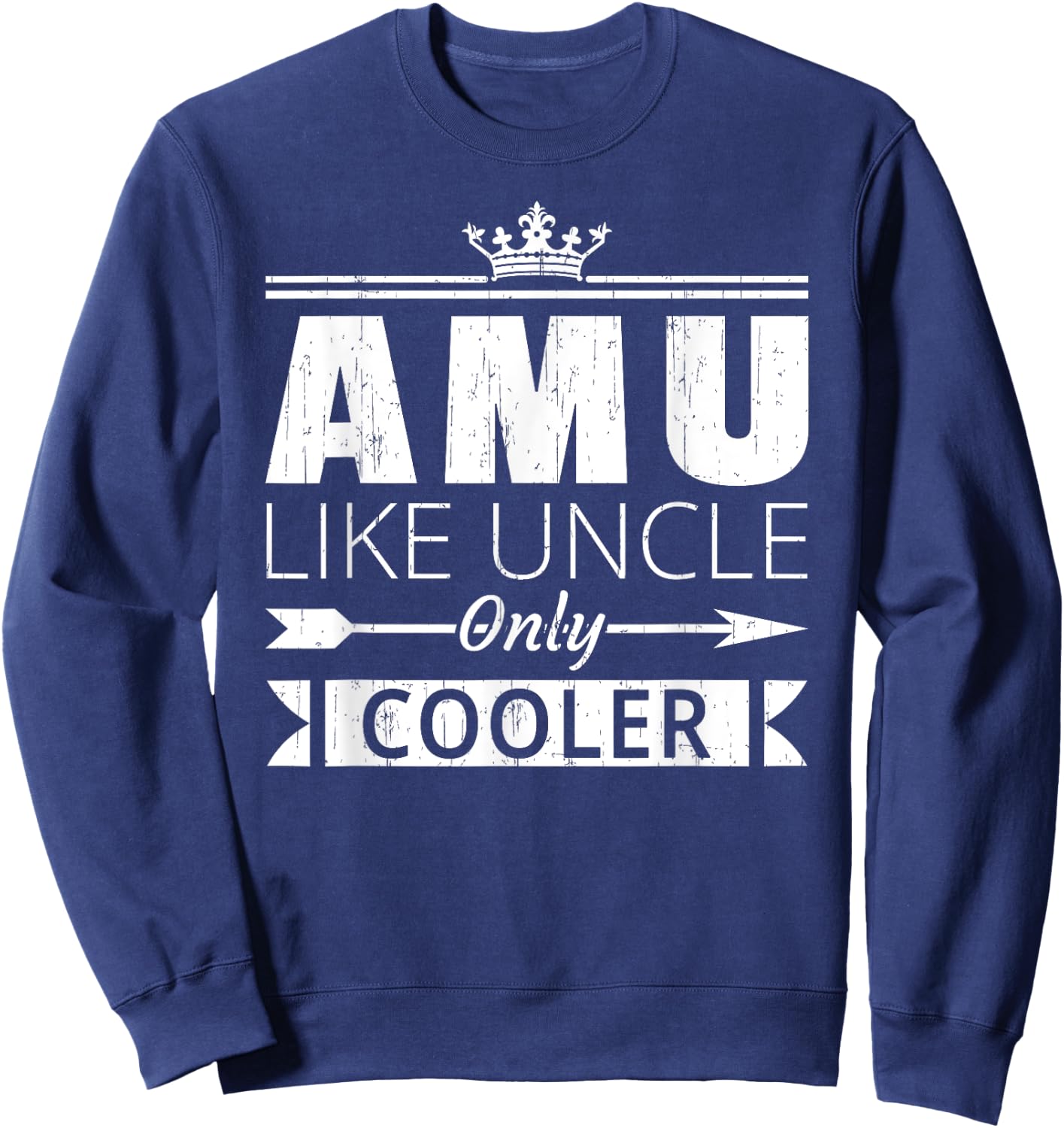 Amu Cooler Funny Iranian Uncle Father's Day Sweatshirt - Sweatshirt | Navy