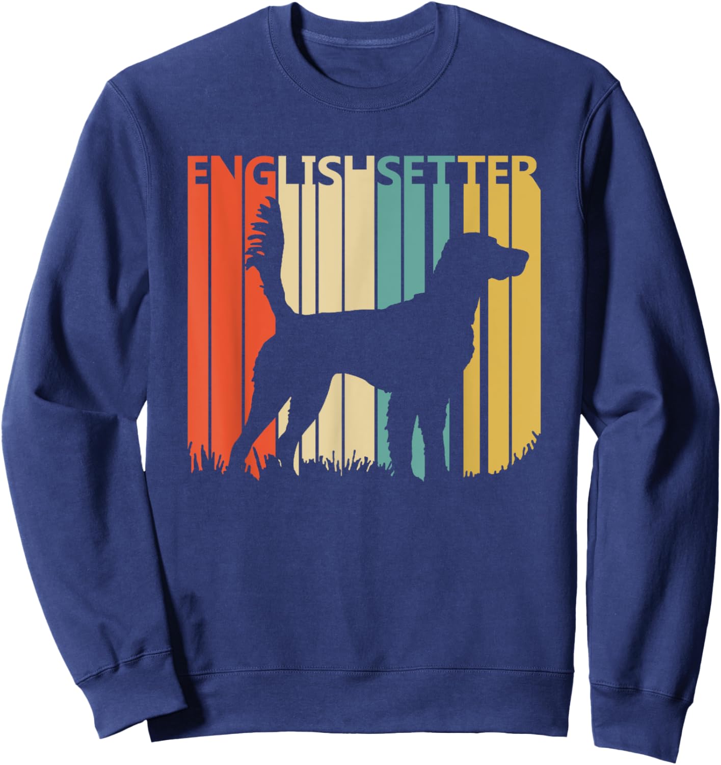 Vintage English Setter Sweatshirt - Sweatshirt | Navy