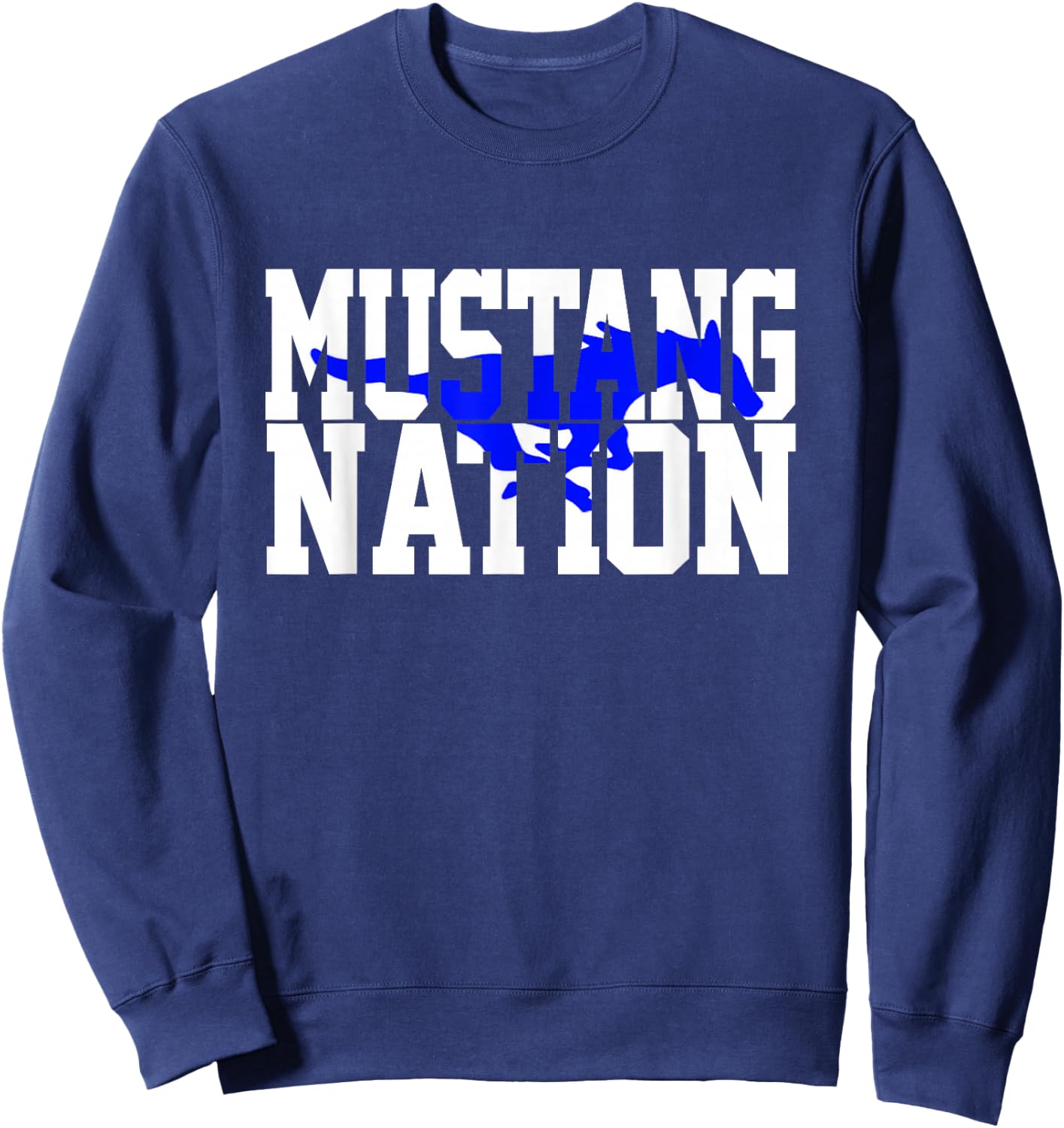 Friendswood Mustang, Mustang Nation Sweatshirt - Sweatshirt | Navy