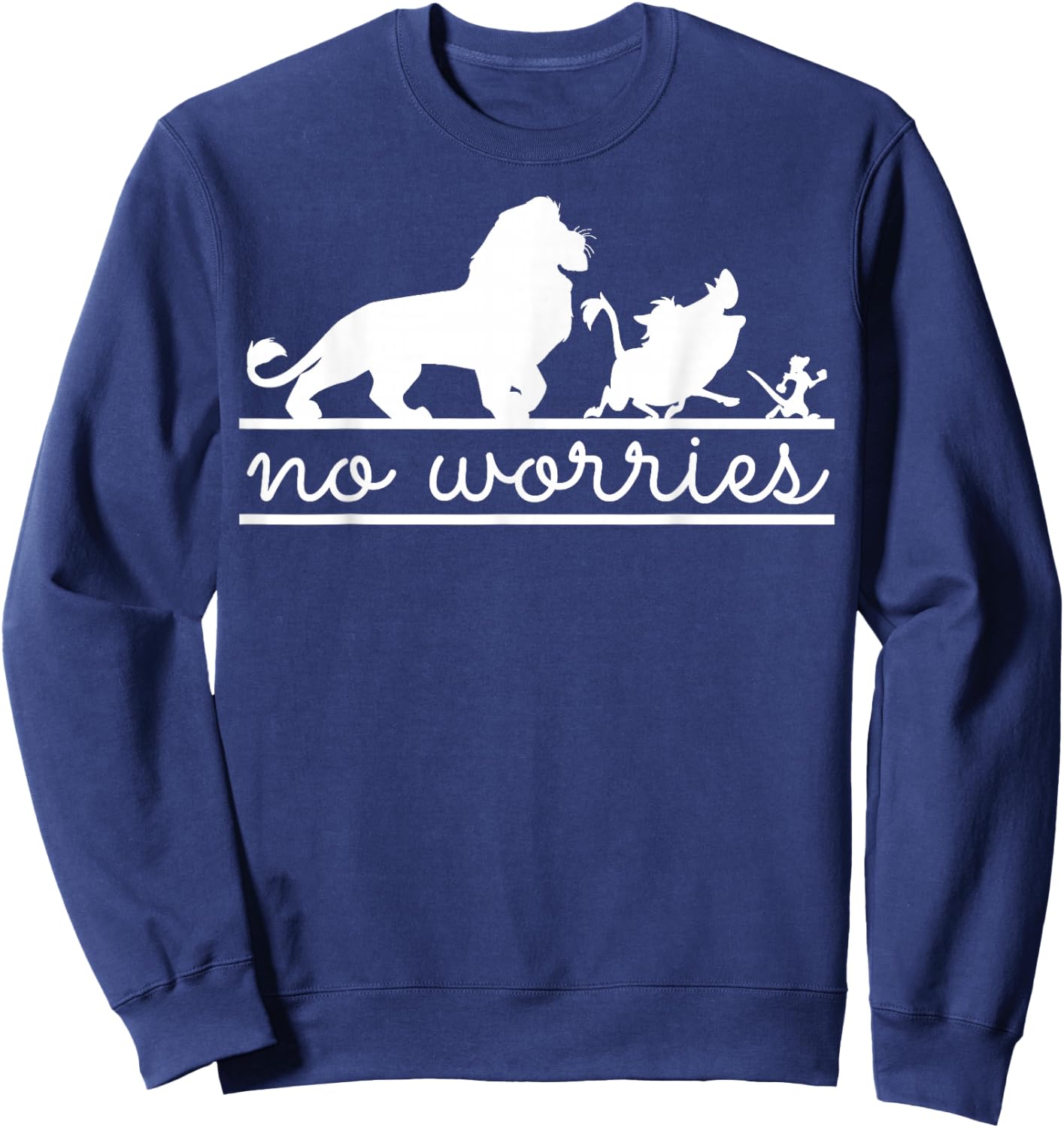 Disney Lion King No Worries Silhouette Trio Sweatshirt - Sweatshirt | Navy