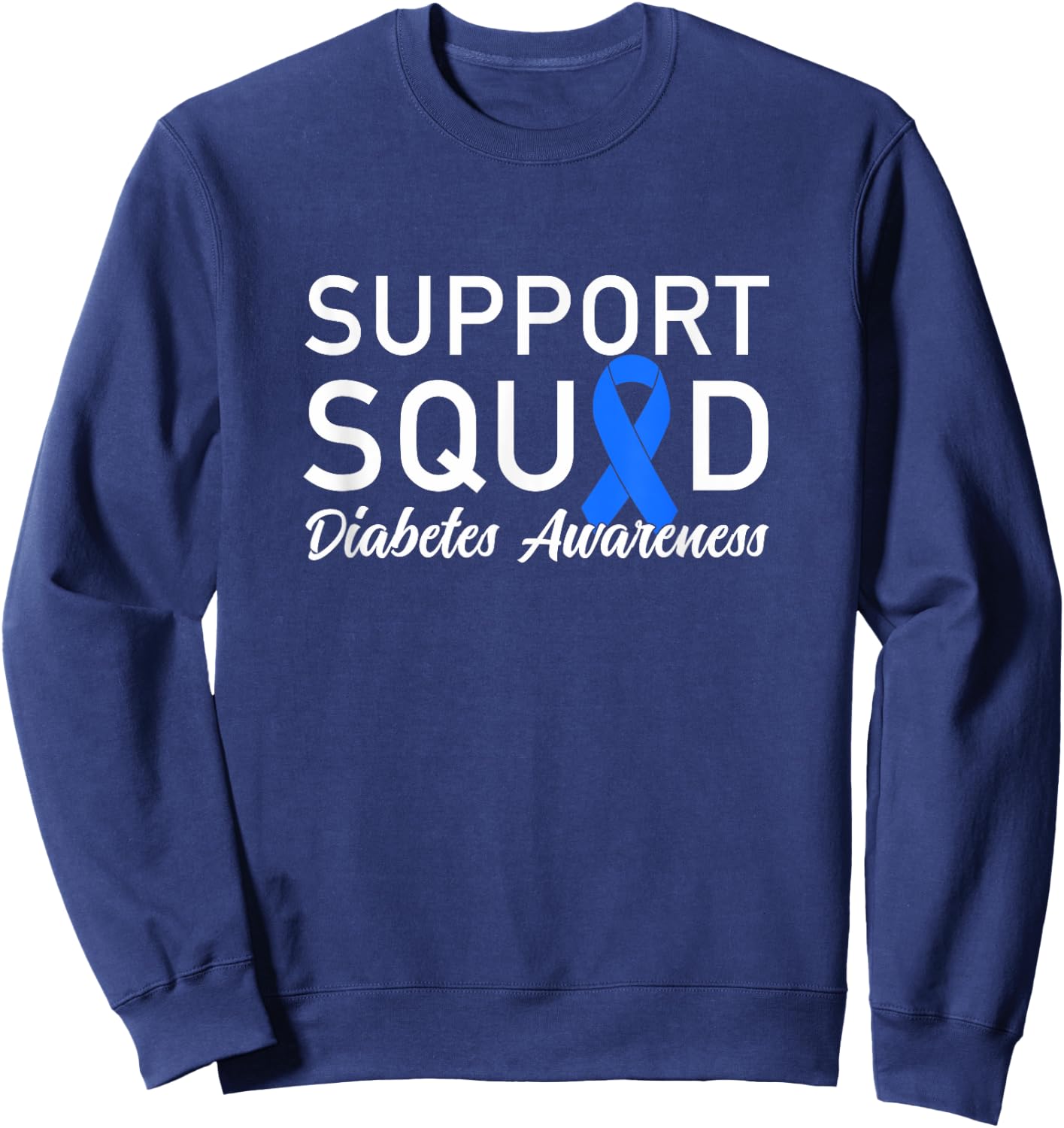 In November We Wear Blue Support Squad Sweatshirt - Sweatshirt | Navy