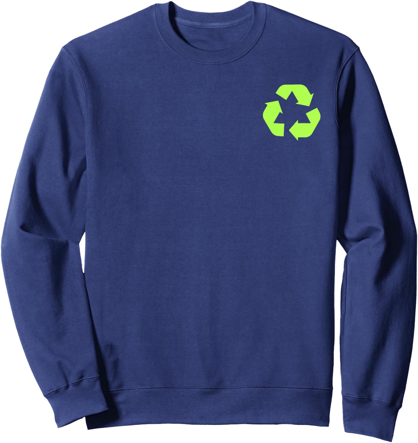 Recycles Earth Environmental Sustainability Recycling Day Sweatshirt - Sweatshirt | Navy
