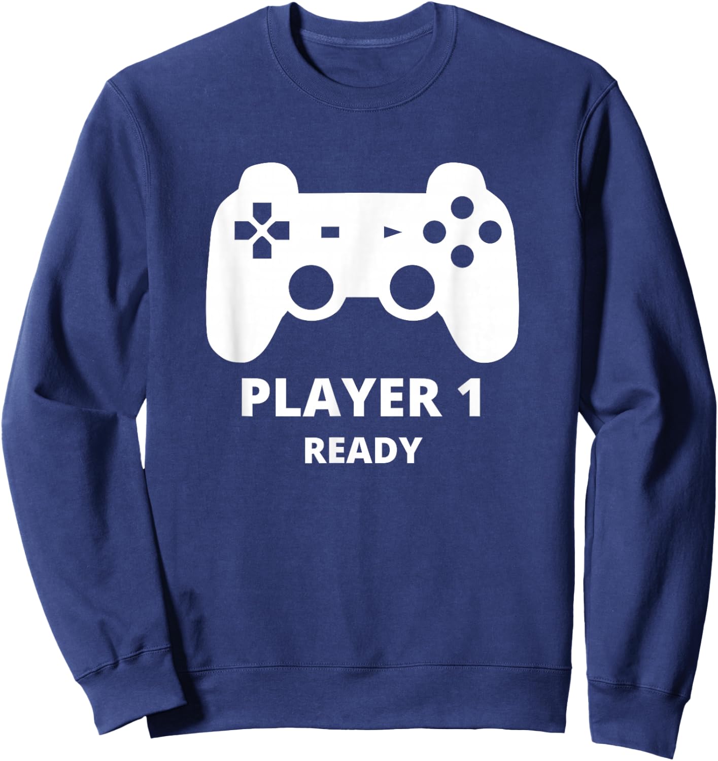 Player 1 shirt kids Player 1 toddler shirt Sweatshirt - Sweatshirt | Navy