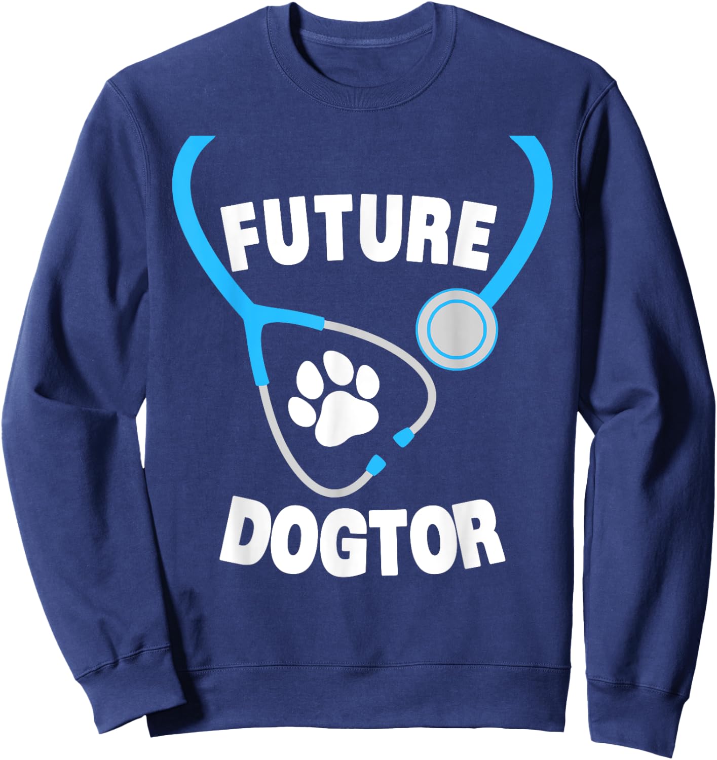 Funny Future Veterinarian Design Women Vet Assistant Sweatshirt - Sweatshirt | Navy