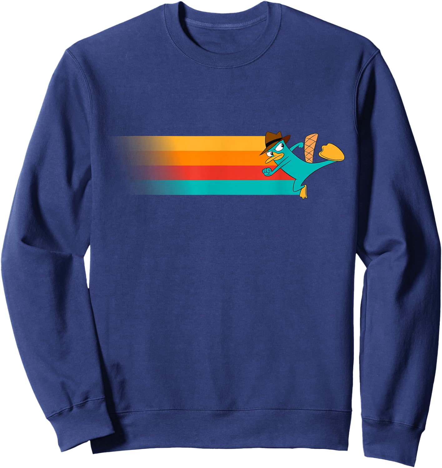 Disney Channel Phineas and Ferb Perry The Platypus Small Sweatshirt - Sweatshirt | Navy