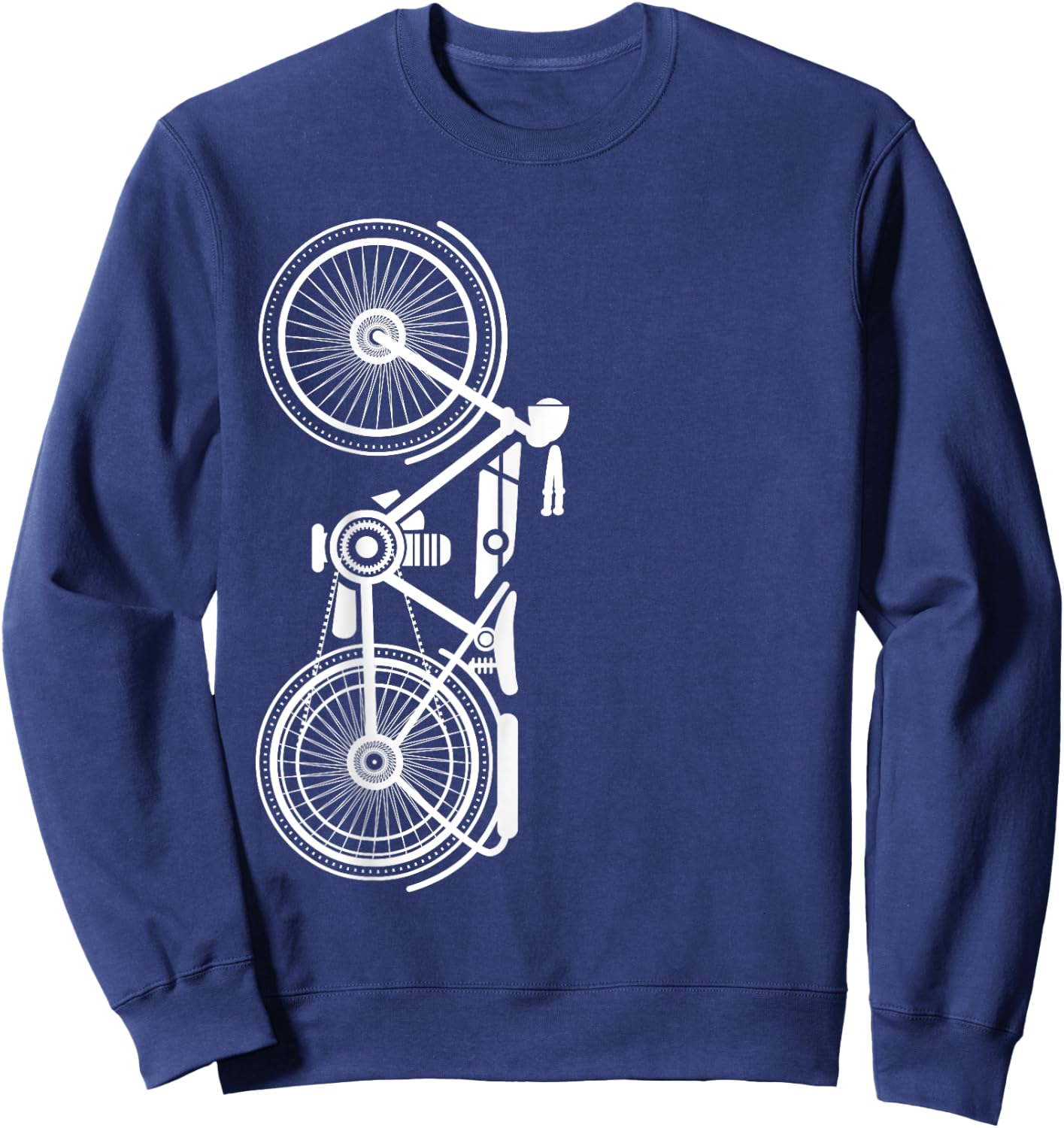 Vintage Motorcycle Unique Upright Design Riders Sweatshirt - Sweatshirt | Navy