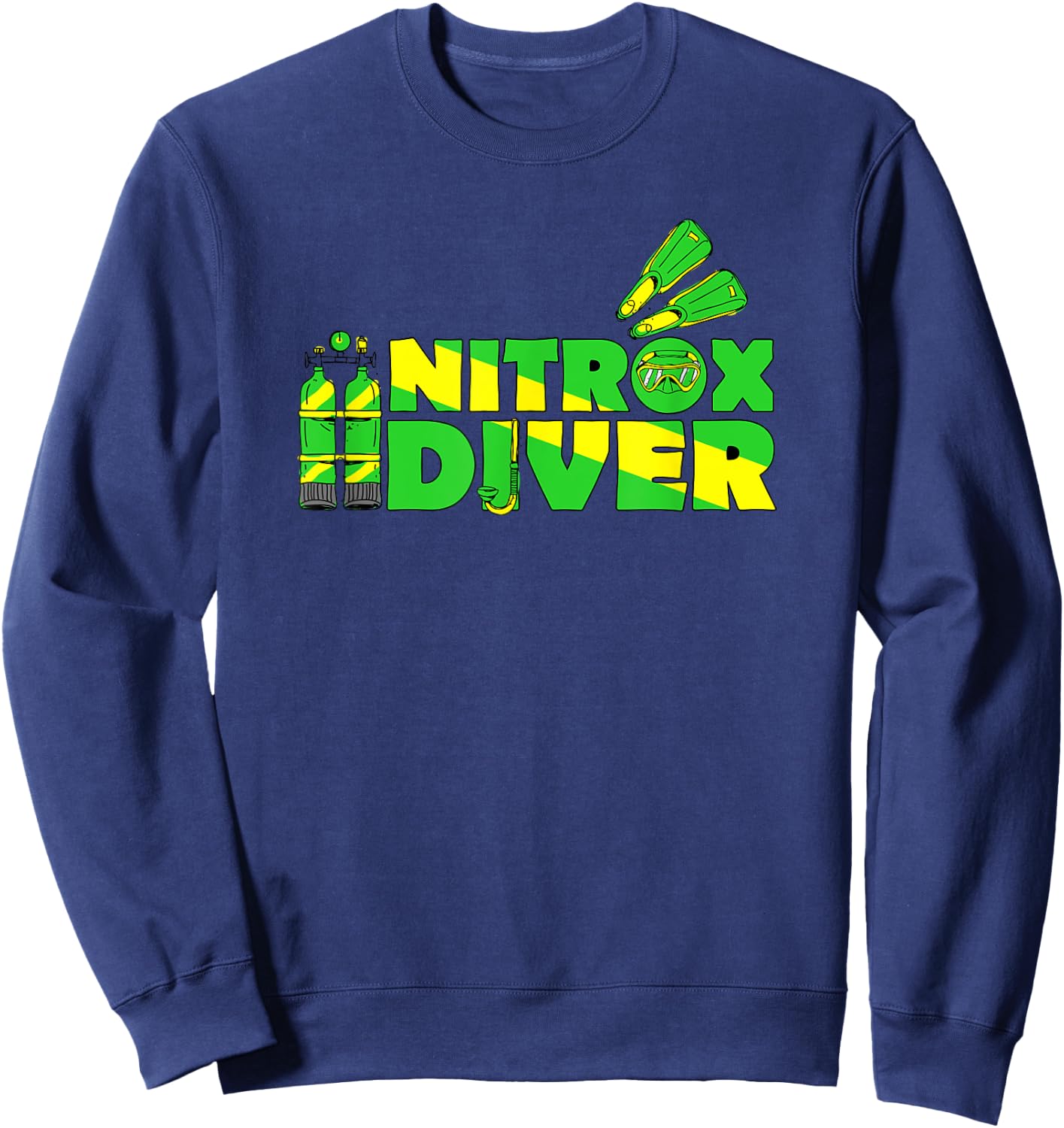 Nitrox Diver Shirt - Scuba Diving Shirt Gifts Sweatshirt - Sweatshirt | Navy