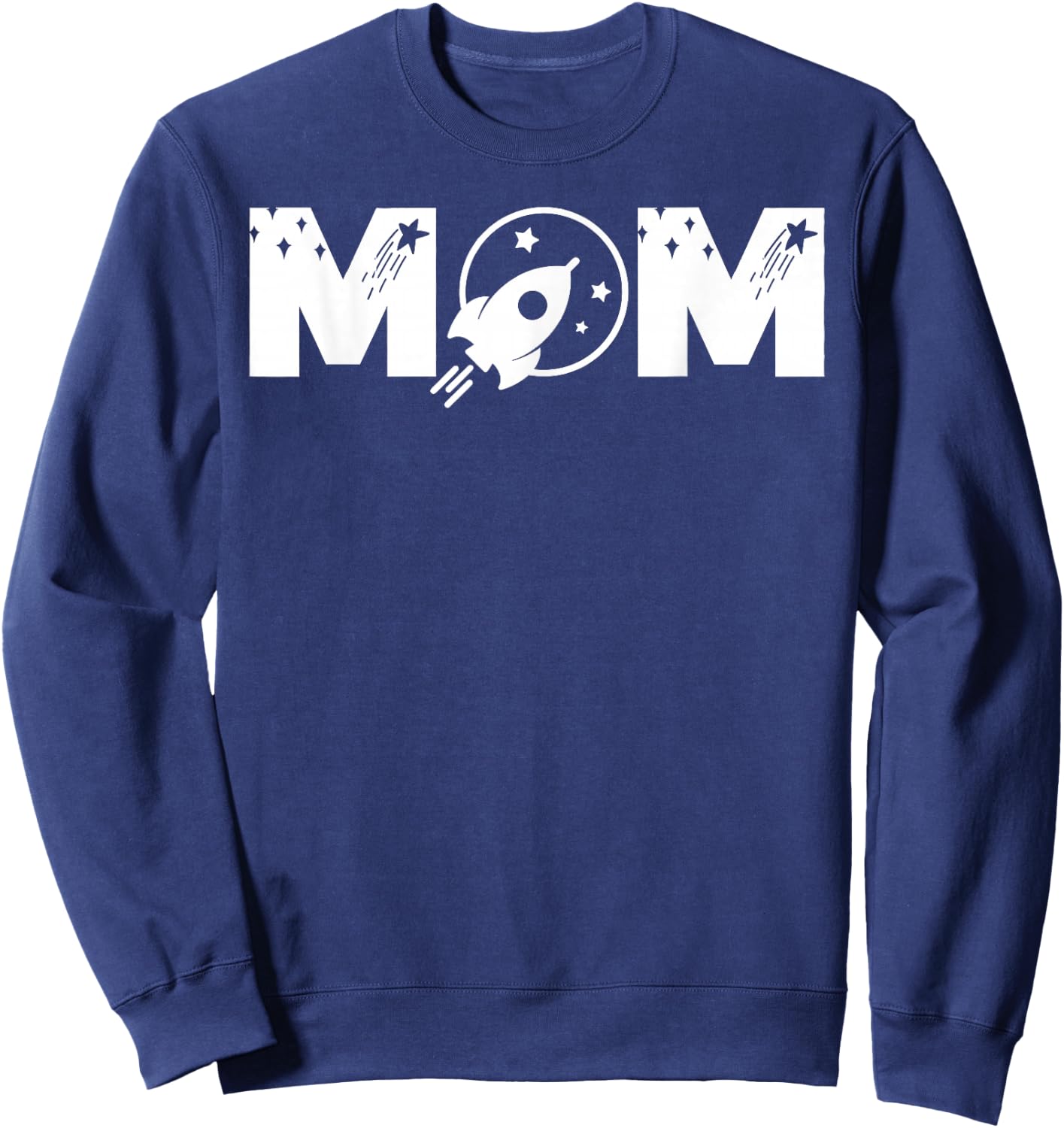 Funny Mum Space Astronaut Birthday Party Sweatshirt - Sweatshirt | Navy
