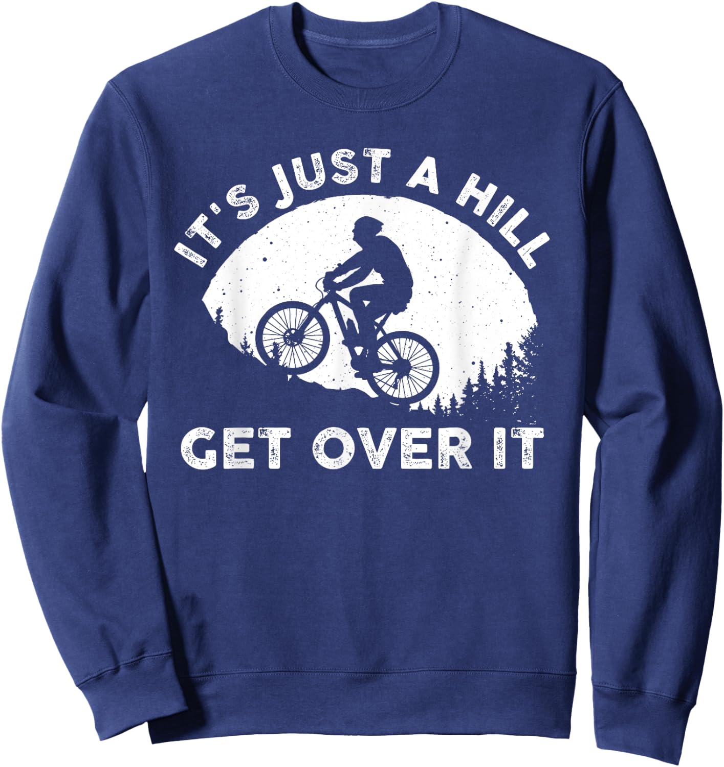 Funny Mountain Biking Design Women Trail Ride Lover Sweatshirt - Sweatshirt | Navy