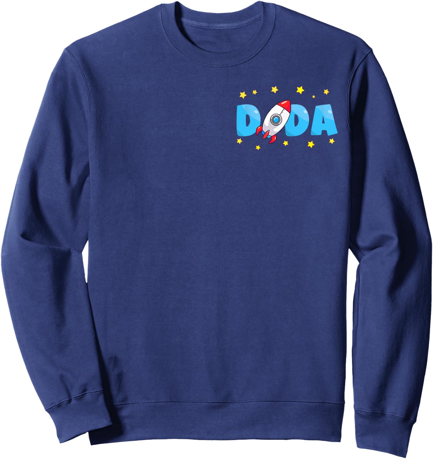 Dada of The Birthday Boy Funny Astronaut Family Matching Sweatshirt - Sweatshirt | Navy