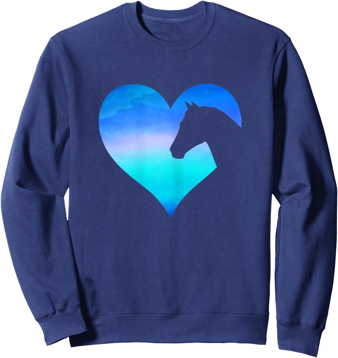 Girls Horse Lover For Boys Youth Women Who Loves Horses Sweatshirt - Sweatshirt | Navy