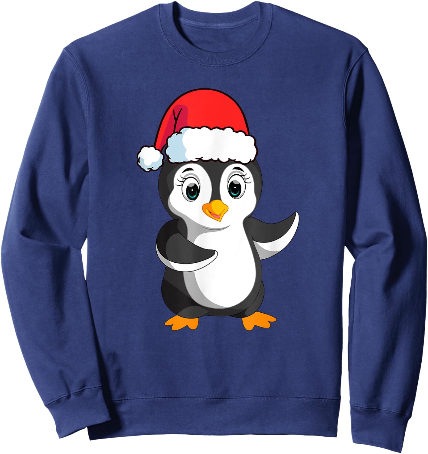 Christmas Penguin Shirt Kids Penguin Christmas Pajamas Women Sweatshirt - Sweatshirt | Navy