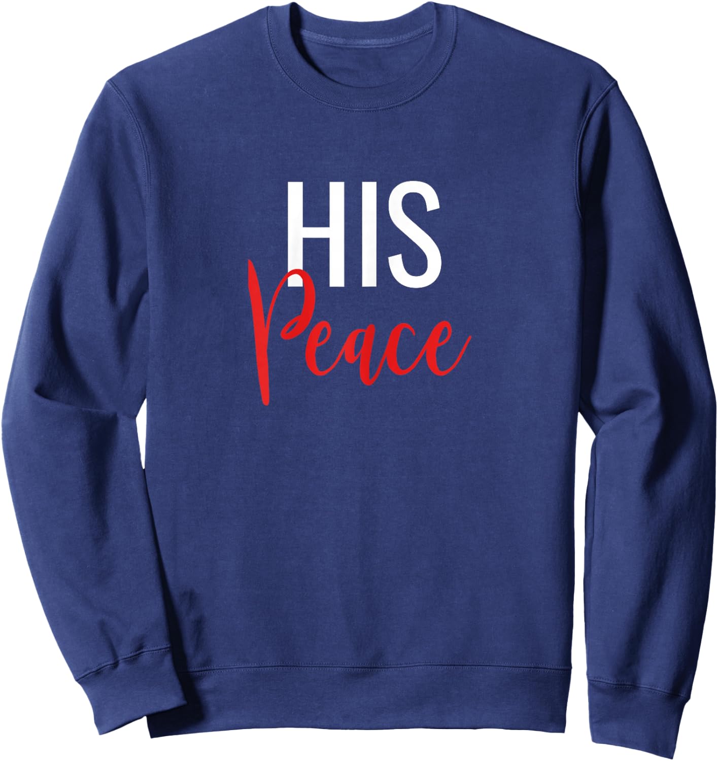 Her Rock His Peace Matching Couples Sweatshirt - Sweatshirt | Navy