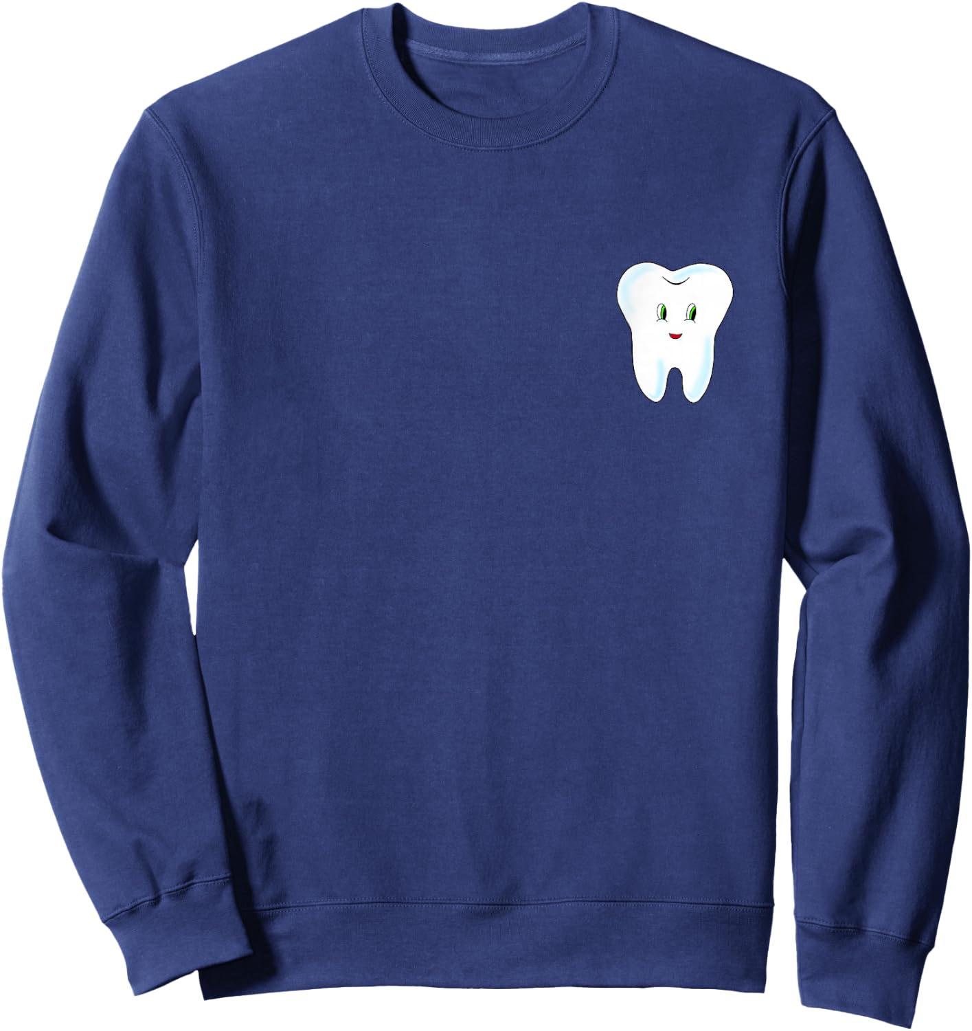 Small Tooth Cartoon Sweatshirt - Sweatshirt | Navy