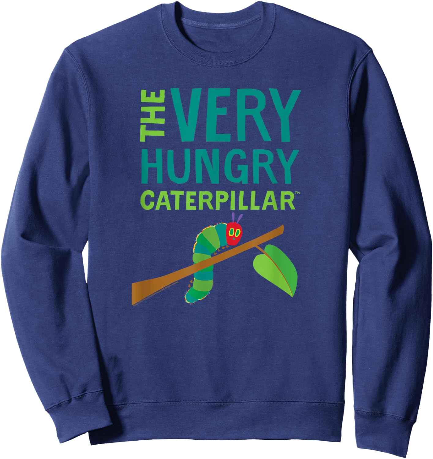 Eric Carle The Very Hungry Caterpillar Children's Book Sweatshirt - Sweatshirt | Navy