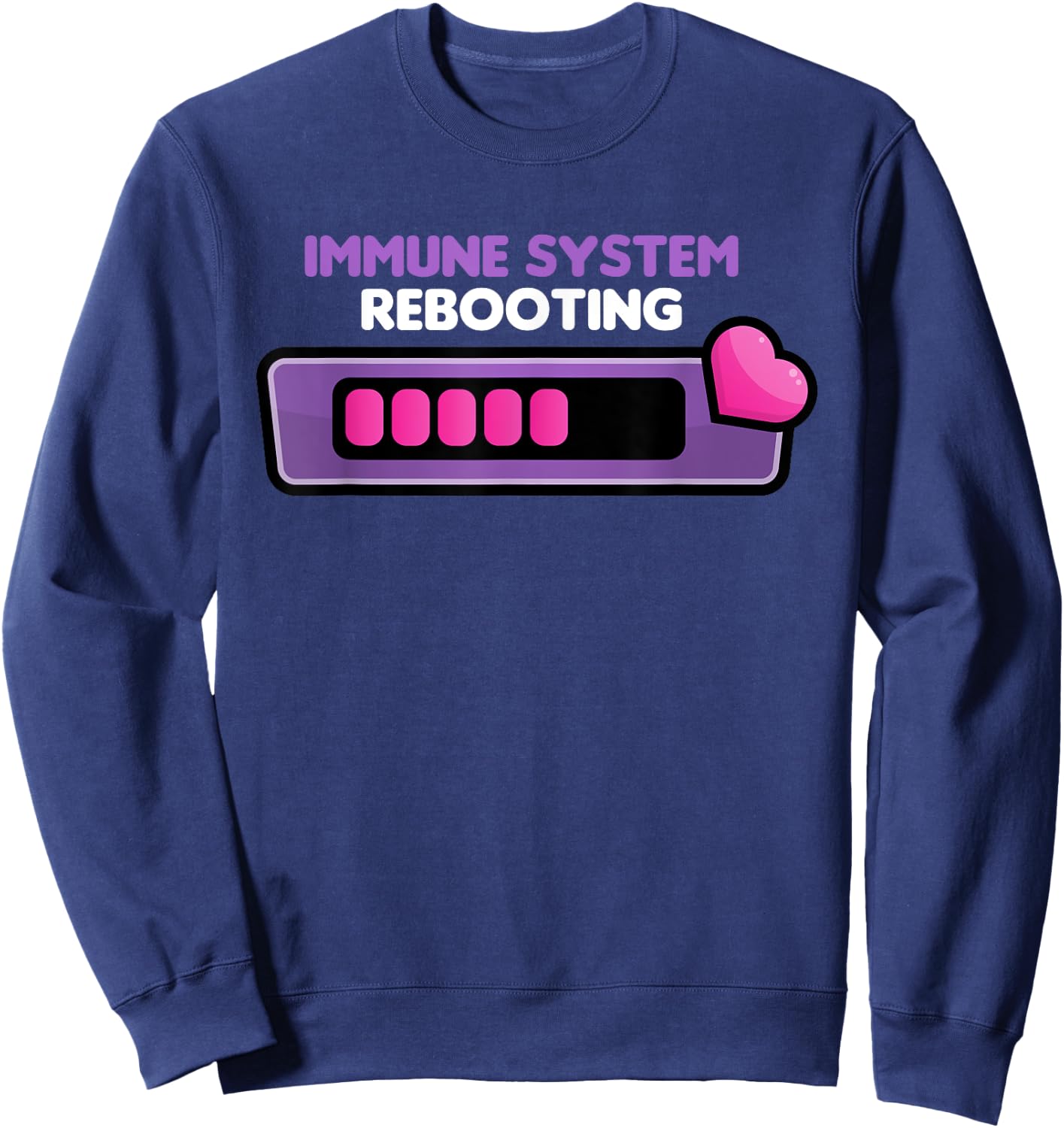 Lupus Awareness Support Purple Lupus Funny Immune System Sweatshirt - Sweatshirt | Navy