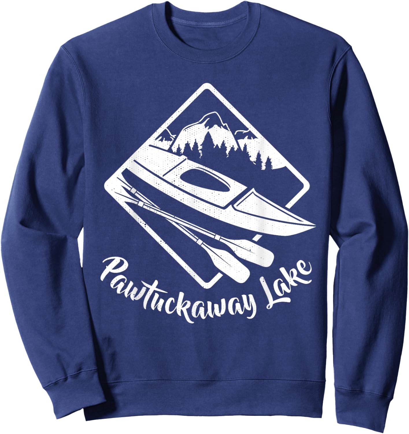Pawtuckaway Lake Kayak Kayaking Boating Camping Rafting Sweatshirt - Sweatshirt | Navy