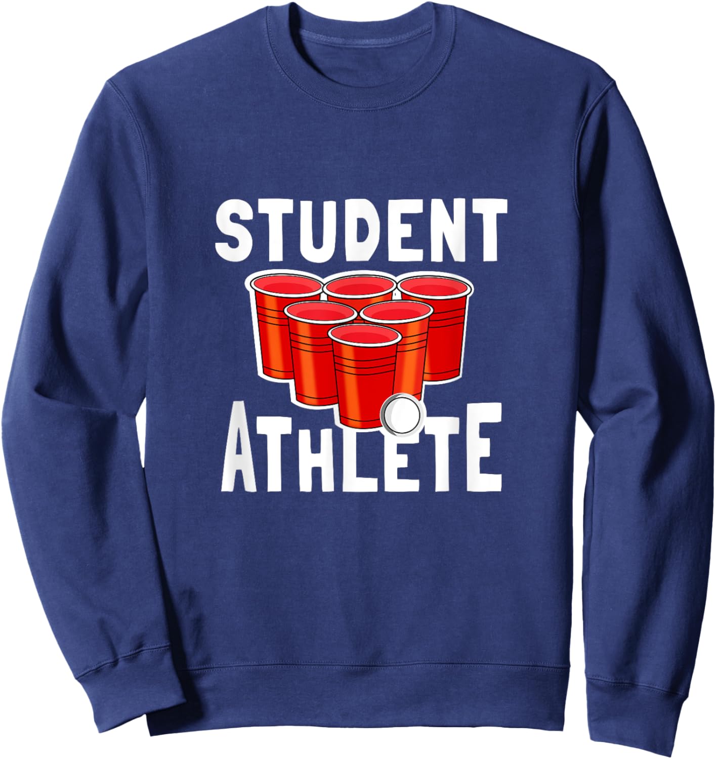 Beer Pong Student Athlete Sweatshirt - Sweatshirt | Navy