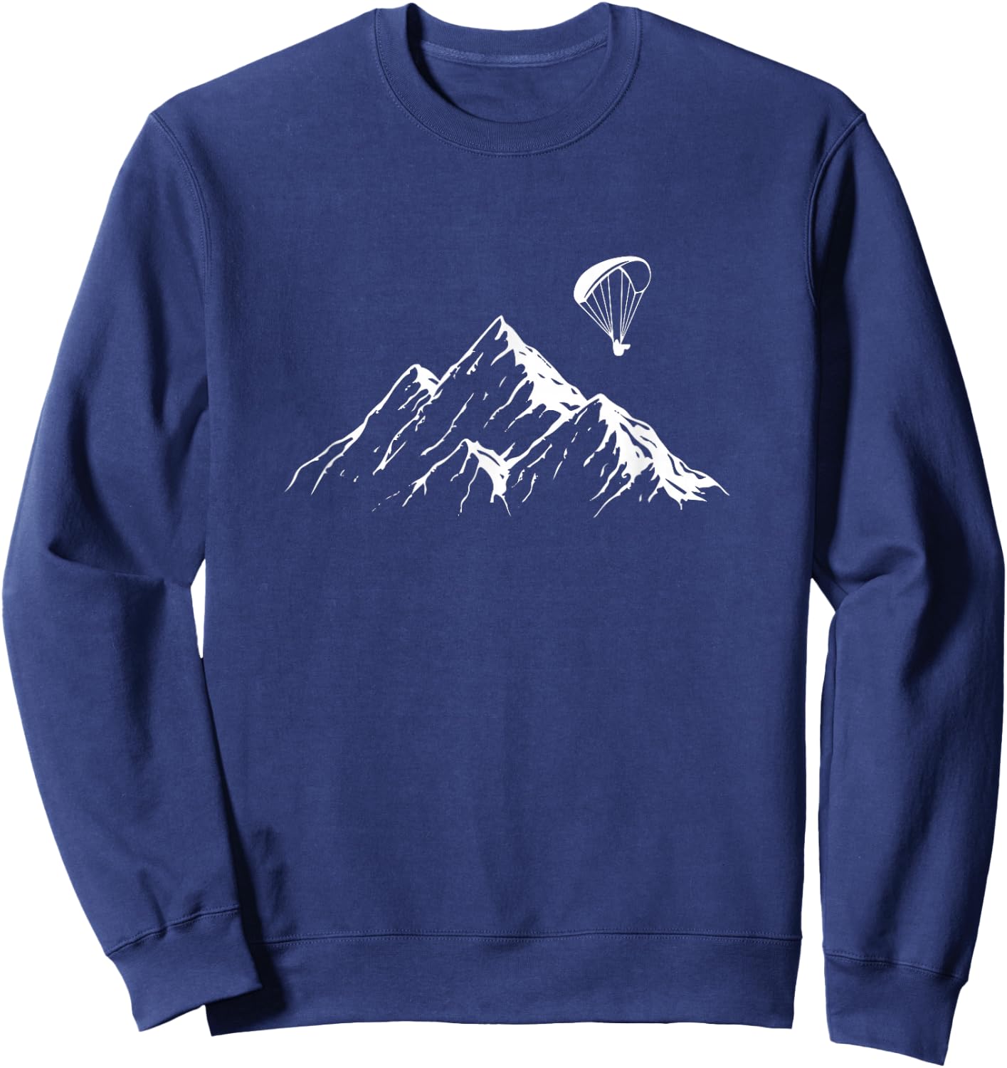 Paraglider Mountains Parachute Paragliding Lover Fun Sweatshirt - Sweatshirt | Navy