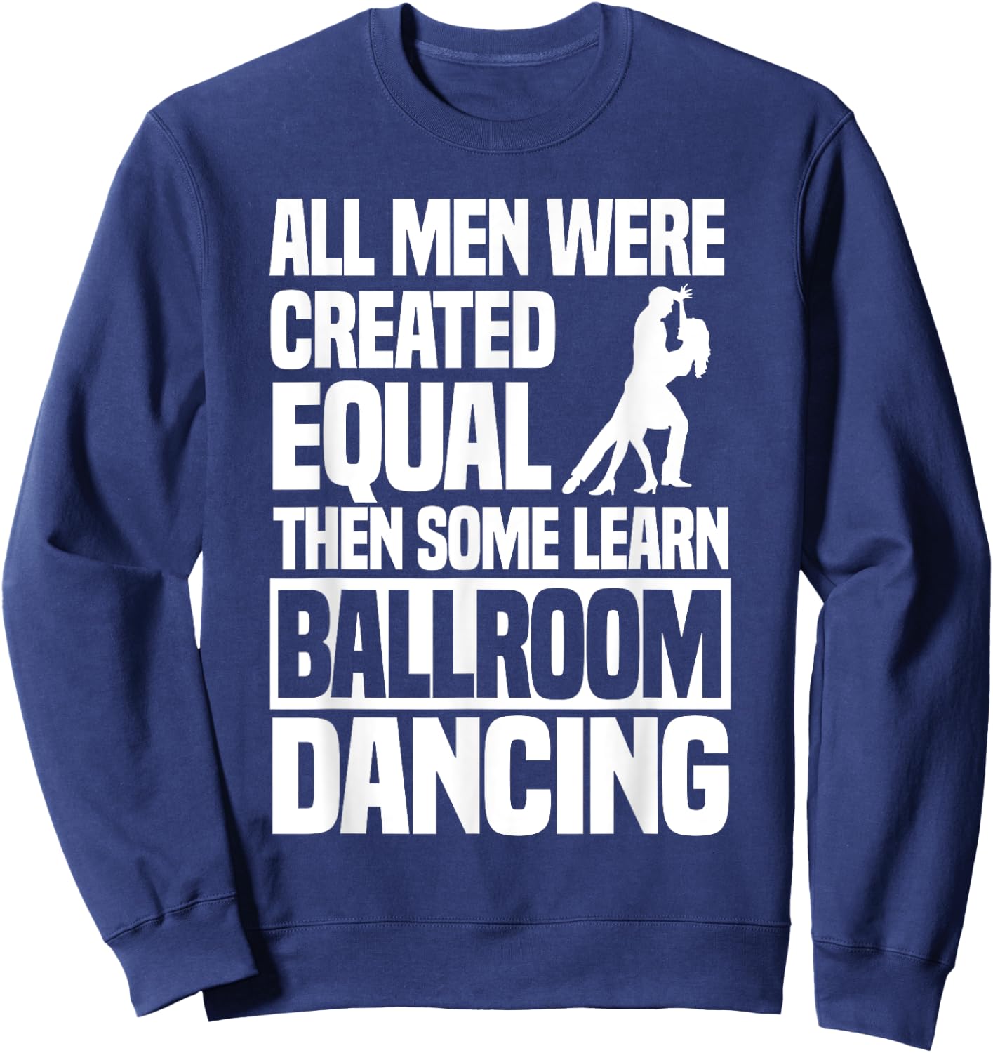 Ballroom Dancing Dancer Apparel -Adults Black Short Sleeve Small Classic Fit Modern Lace Embellishment Dance Sweatshirt - Sweatshirt | Navy