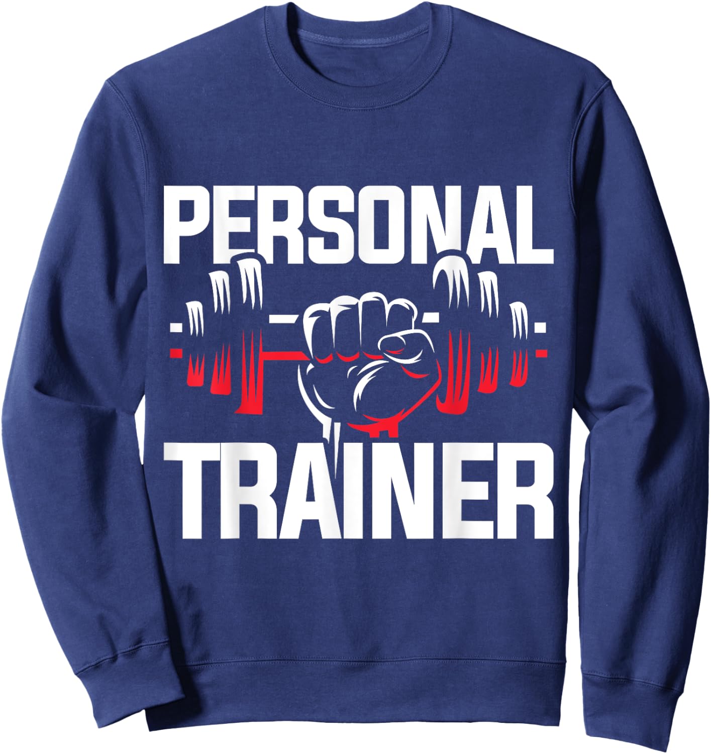 Workout Gift Dumbbell Personal Trainer Sweatshirt - Sweatshirt | Navy