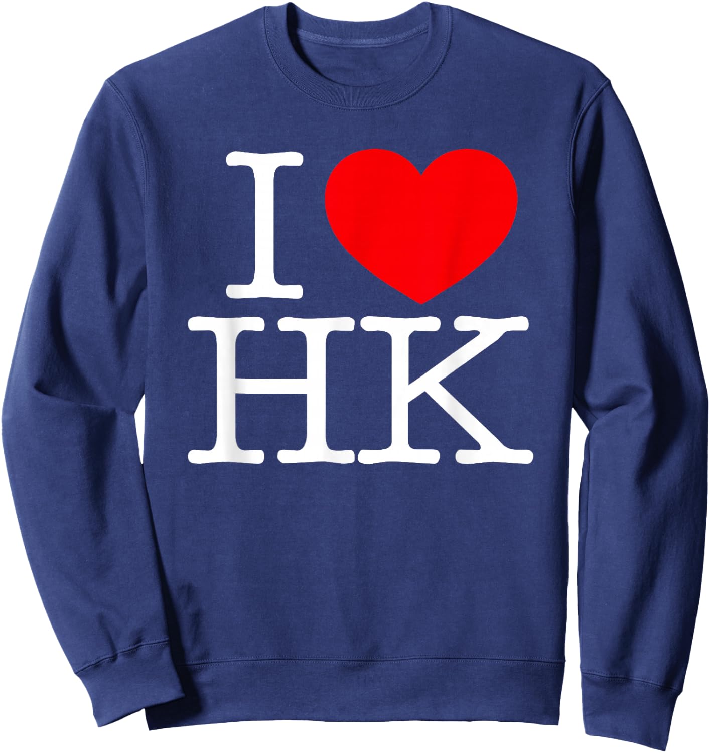 I Love (Heart) HK Sweatshirt - Sweatshirt | Navy